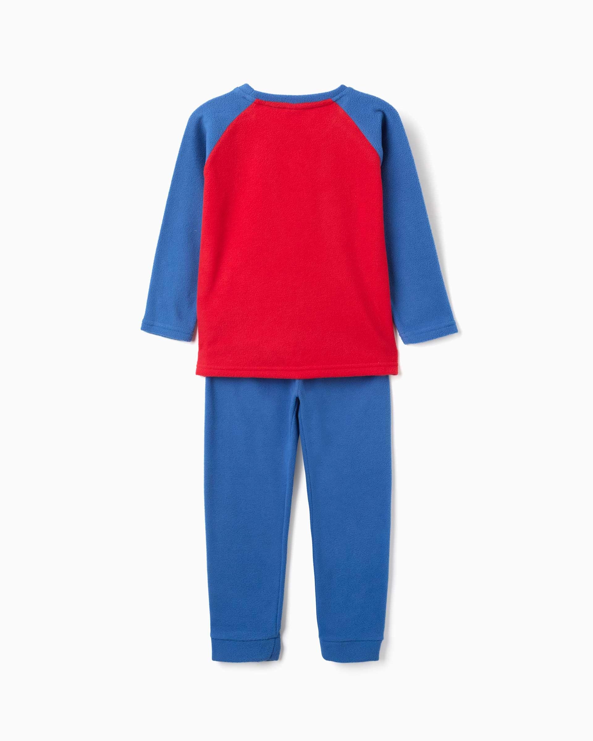 Imagen 2 de Pijama de niño de felpa polar y con spider man bordado - Zippy - Rojo Rojo