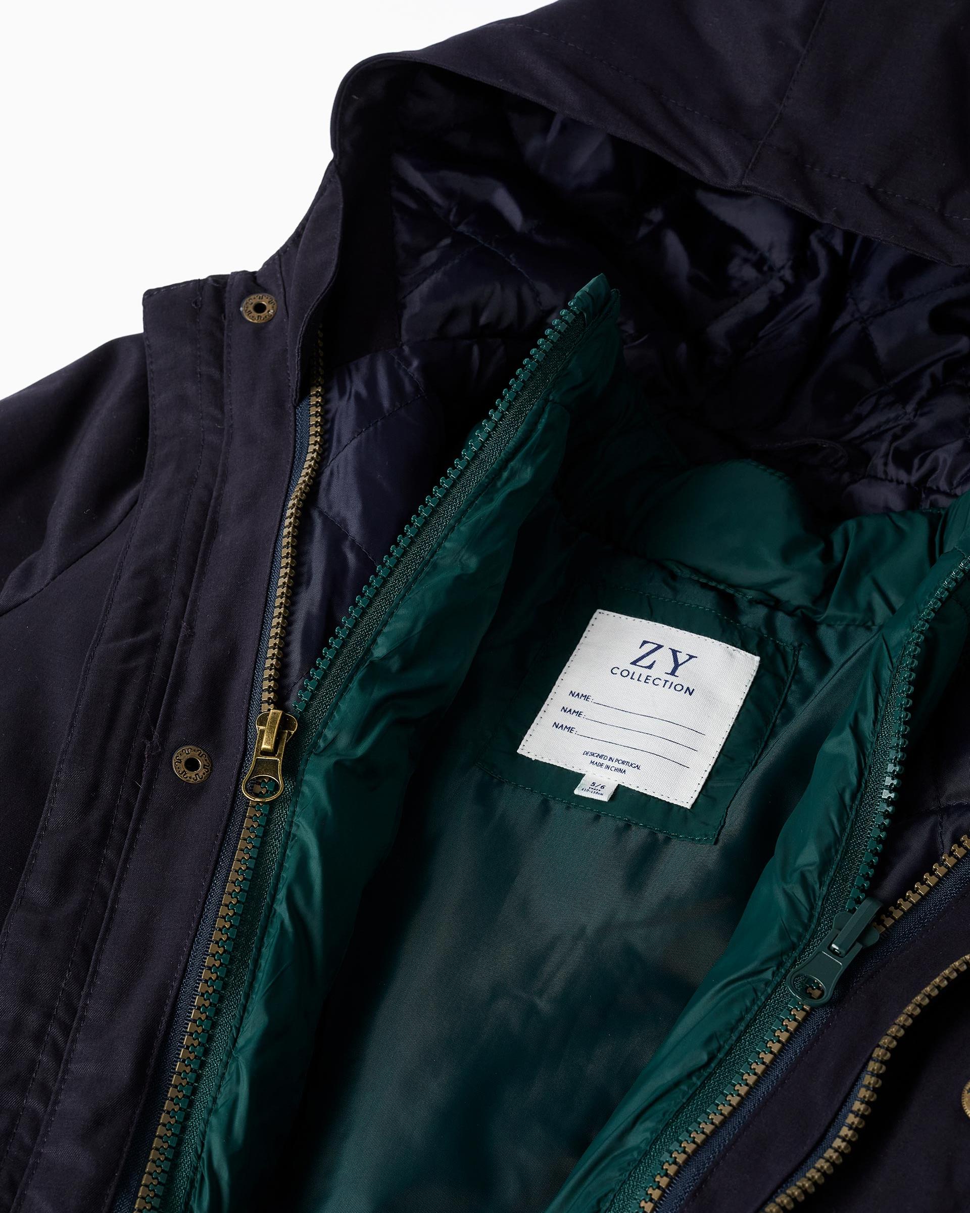 Parka de niño acolchado 3 en 1 con capucha - Zippy - Azul marino Azul marino-4