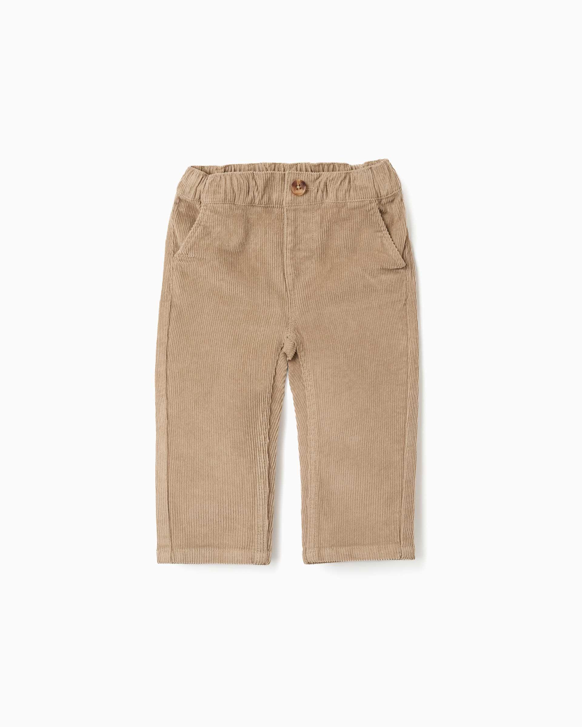 Imagen 1 de Pantalón de bebé niño de pana y con bolsillos - Zippy - Beige Beige