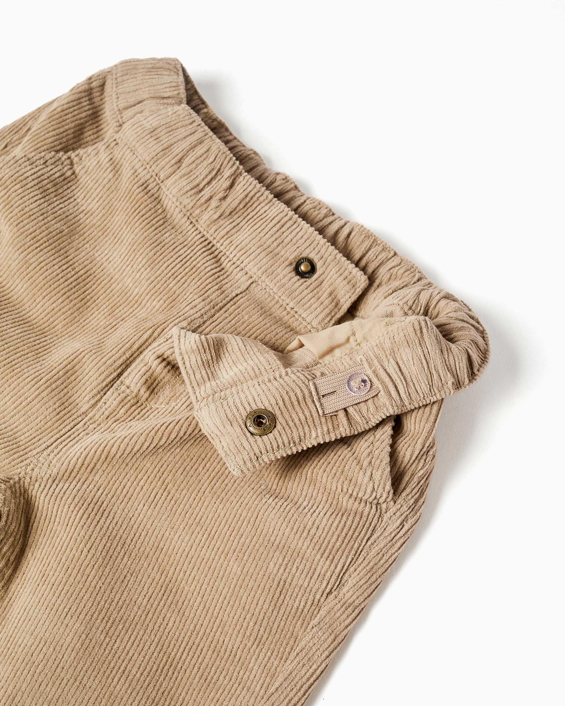 Imagen 2 de Pantalón de bebé niño de pana y con bolsillos - Zippy - Beige Beige
