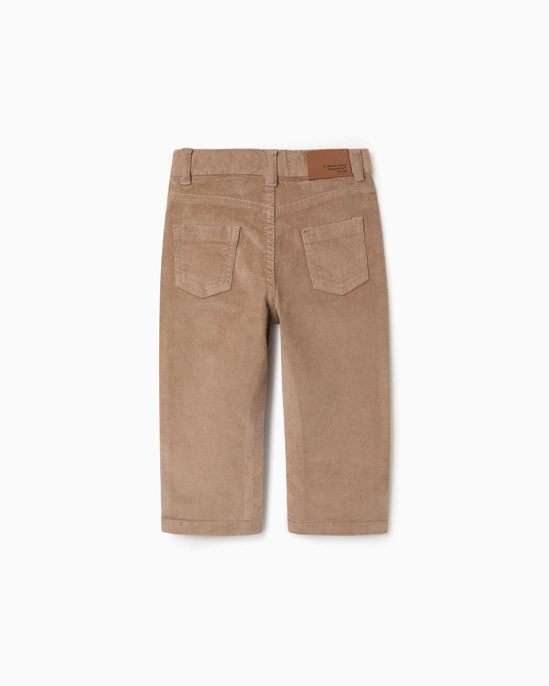 Imagen 3 de Pantalón de bebé niño de pana y de corte recto - Zippy - Beige Beige