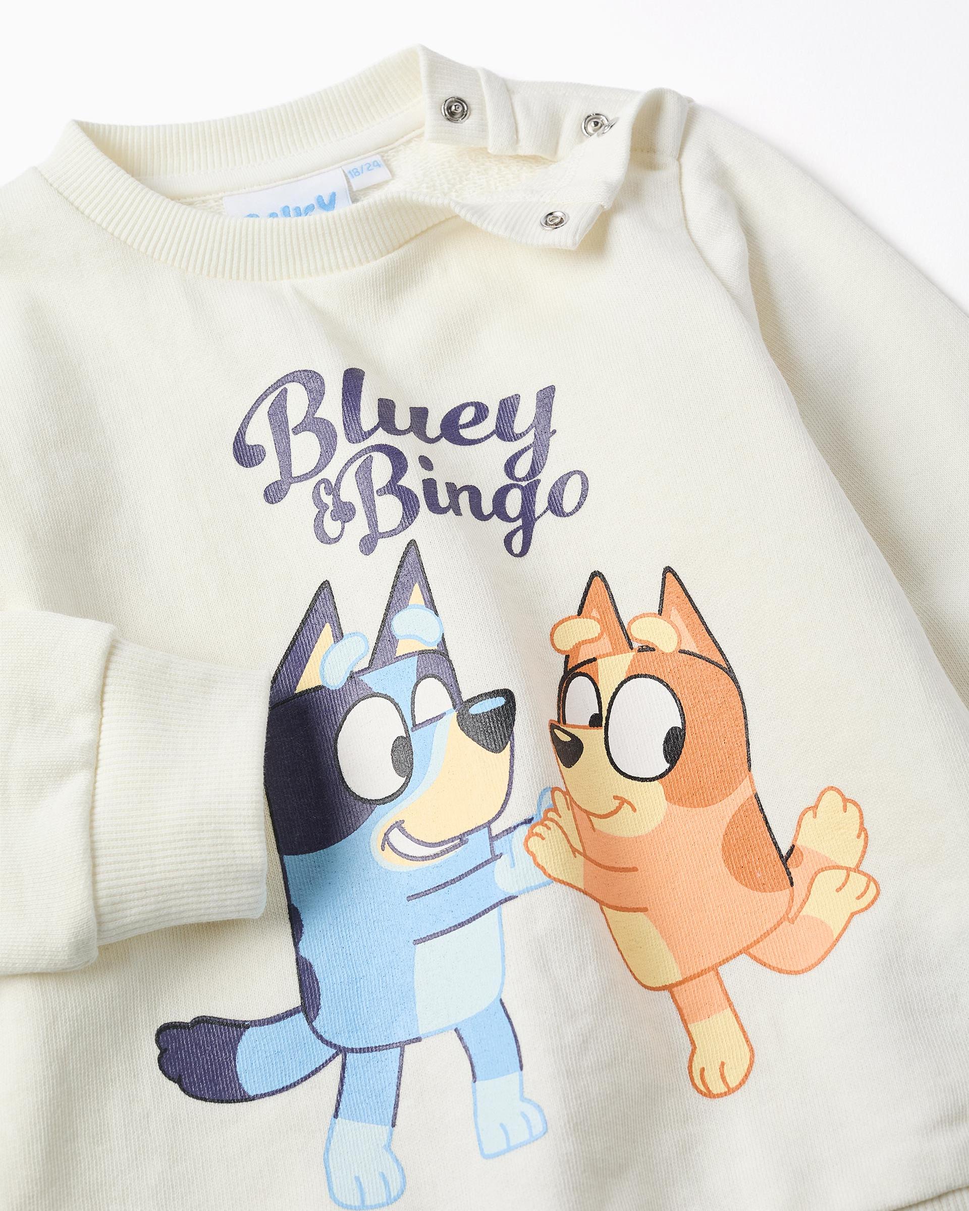 Chandál de niño 100% algodón y con estampado bluey - Zippy - Azul marino Azul marino-3