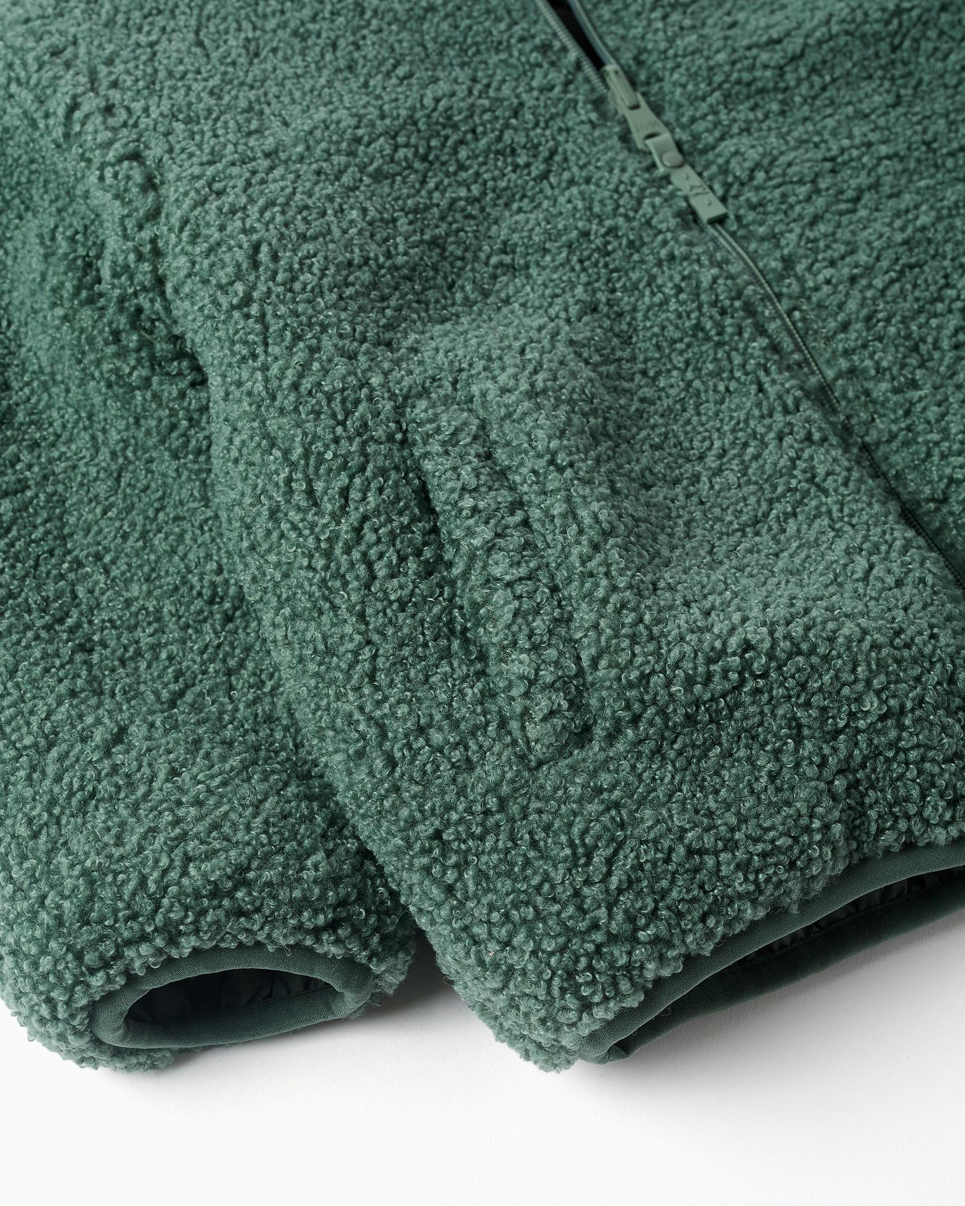 Chaqueta de niño acolchada reversible y en sherpa - Zippy - Verde oscuro Verde oscuro-5