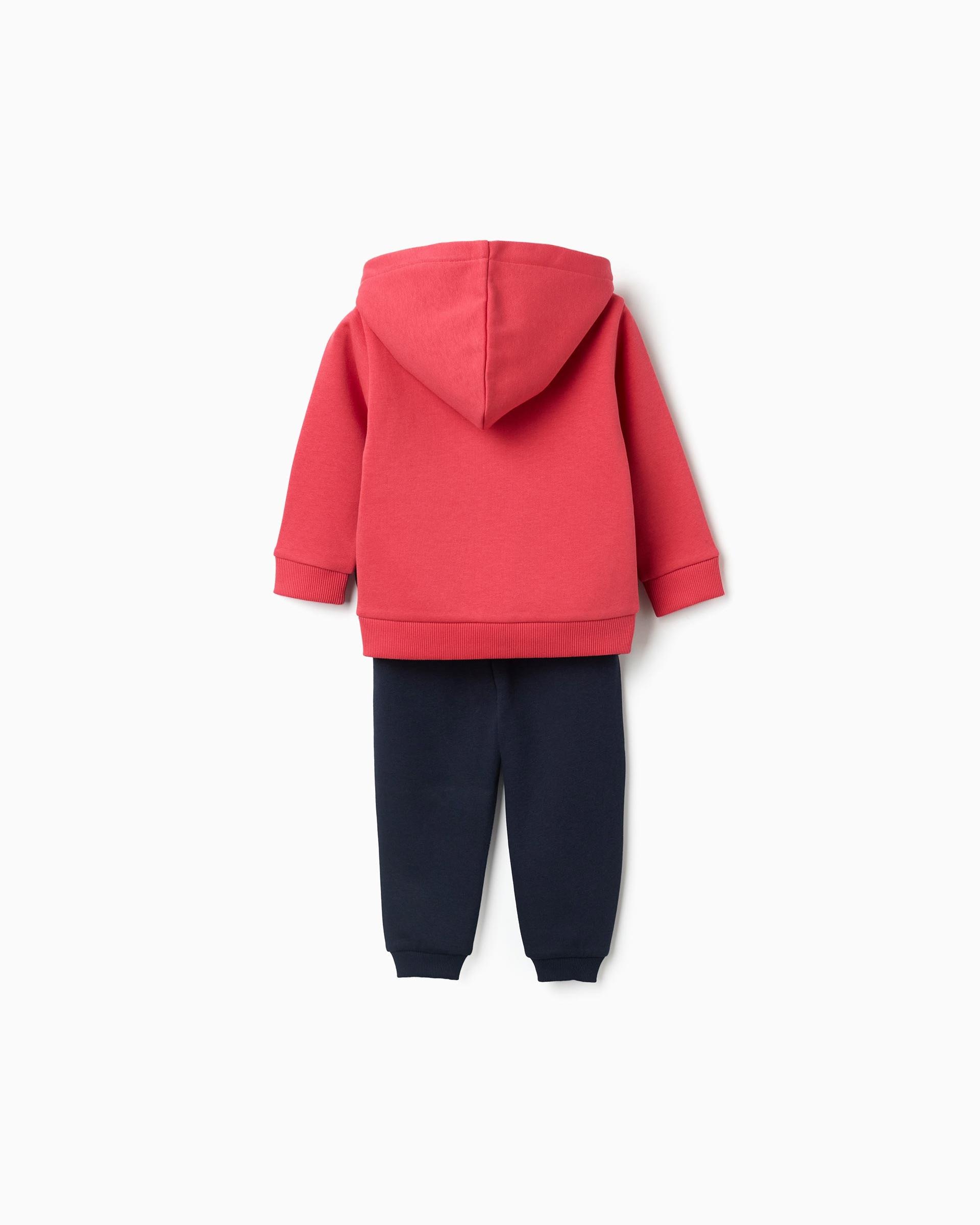 Chándal de bebé niño perchado y con estampado - Zippy - Rojo Rojo-2