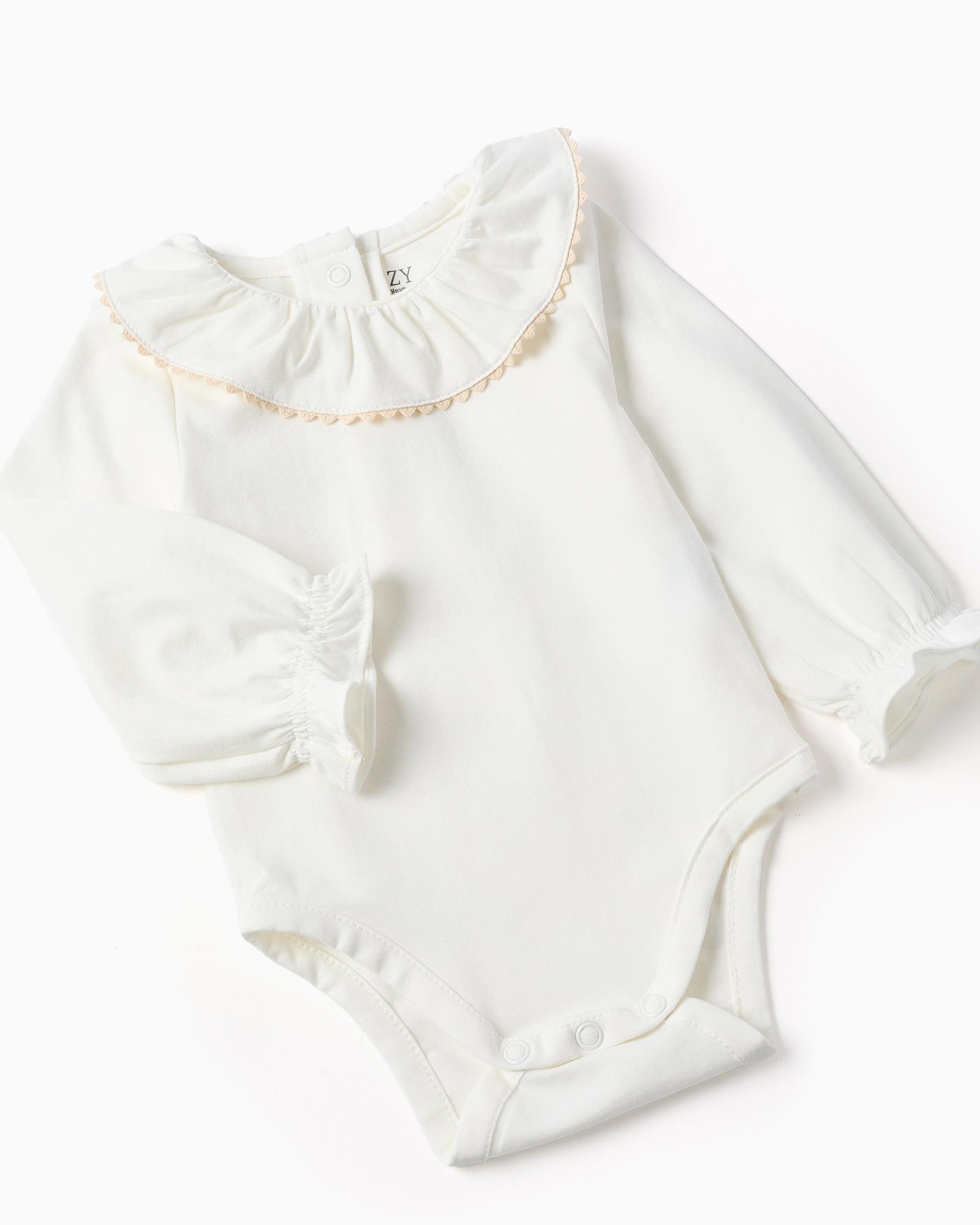 Conjunto de bebé niña de algodón y con volantes - Zippy - Azul marino Azul marino-2