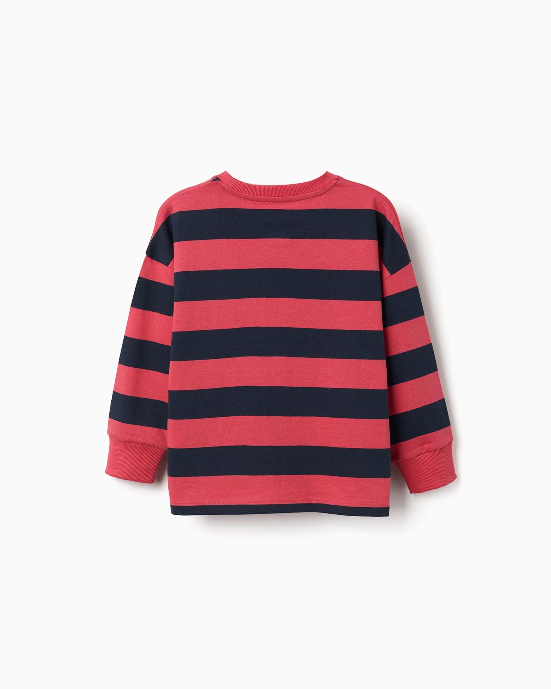 Imagen 3 de Camiseta de niño 100% algodón y a rayas - Zippy - Rojo Rojo