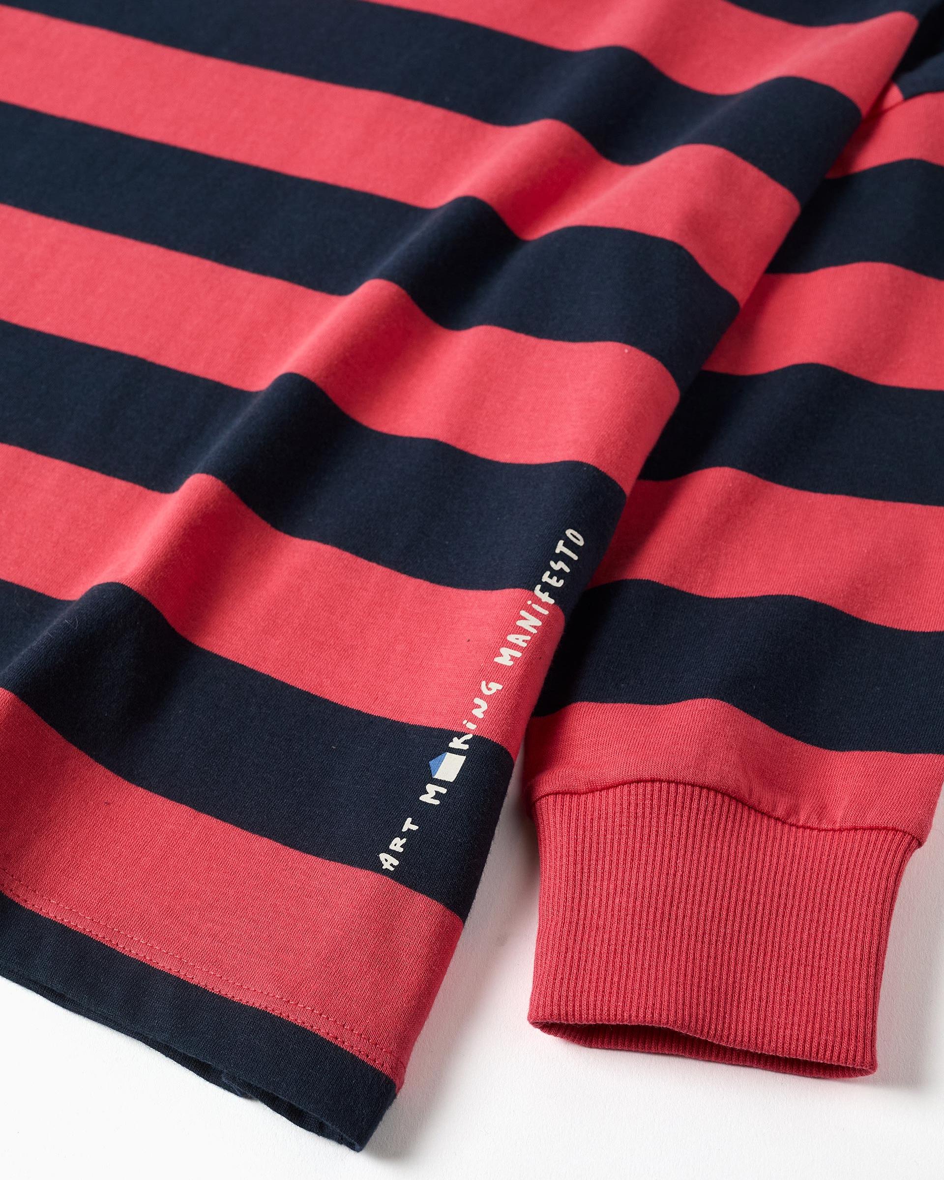Imagen 2 de Camiseta de niño 100% algodón y a rayas - Zippy - Rojo Rojo
