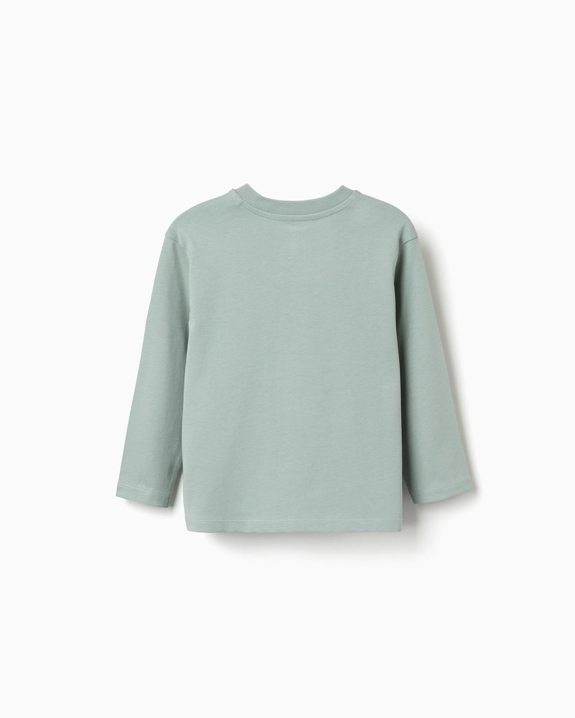 Camiseta de niño 100% algodón y con estampado bluey - Zippy - Verde Verde-3