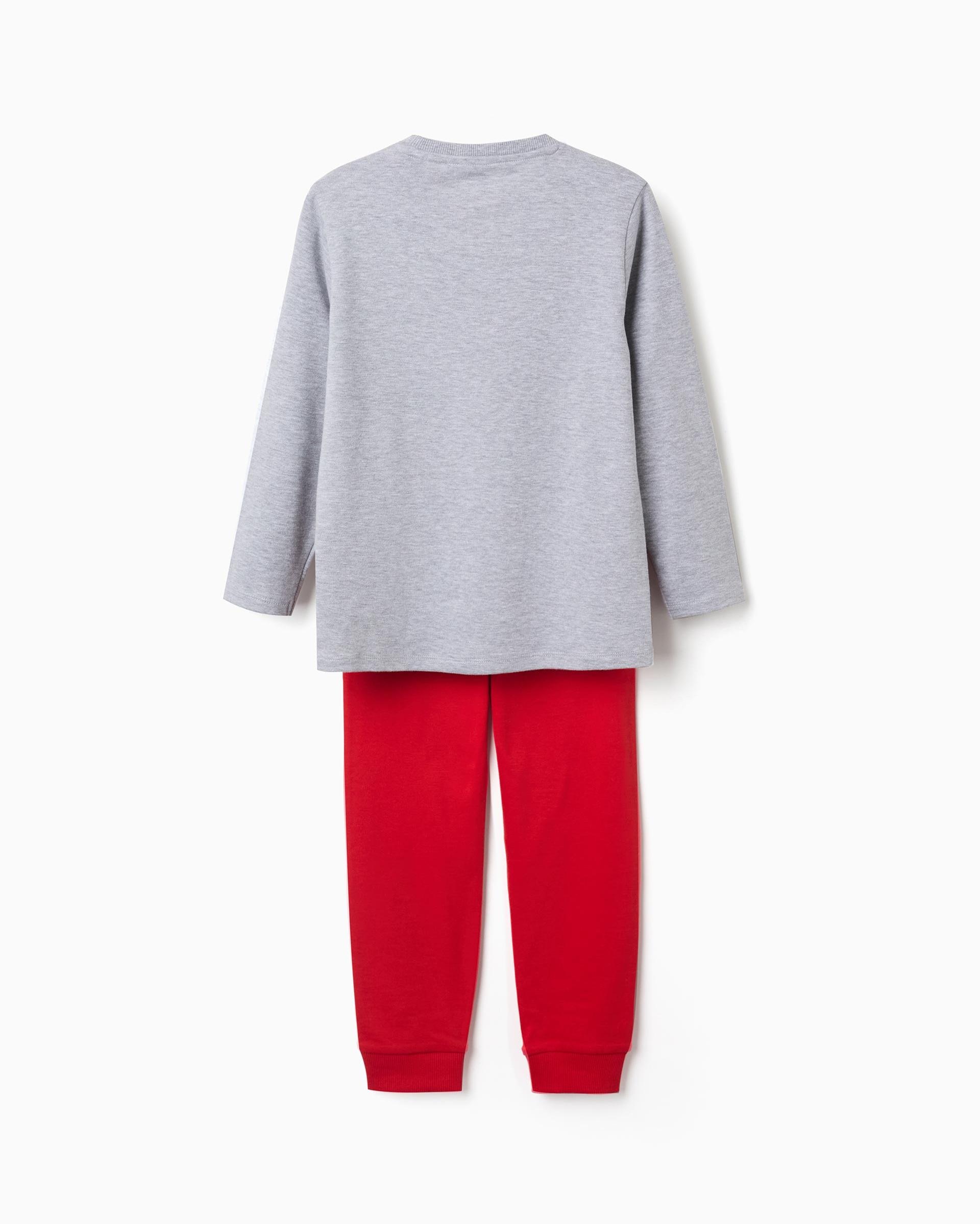 Pijama de niño 100% algodón y con estampado super mario - Zippy - Gris claro Gris claro-3