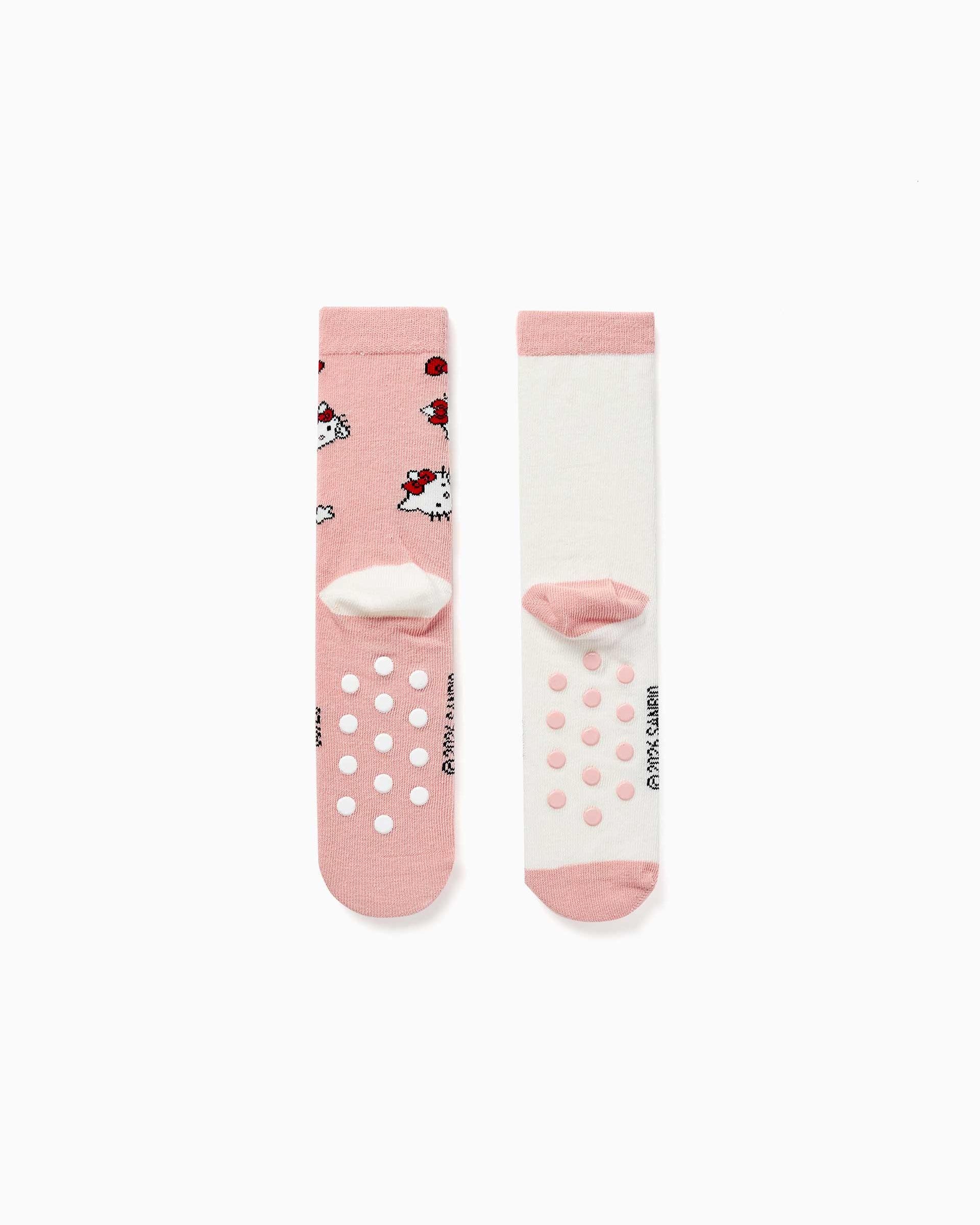 Pack de 2 calcetines de niña antideslizantes y con estampados hello kitty - Zippy - Multicolor Multicolor-3