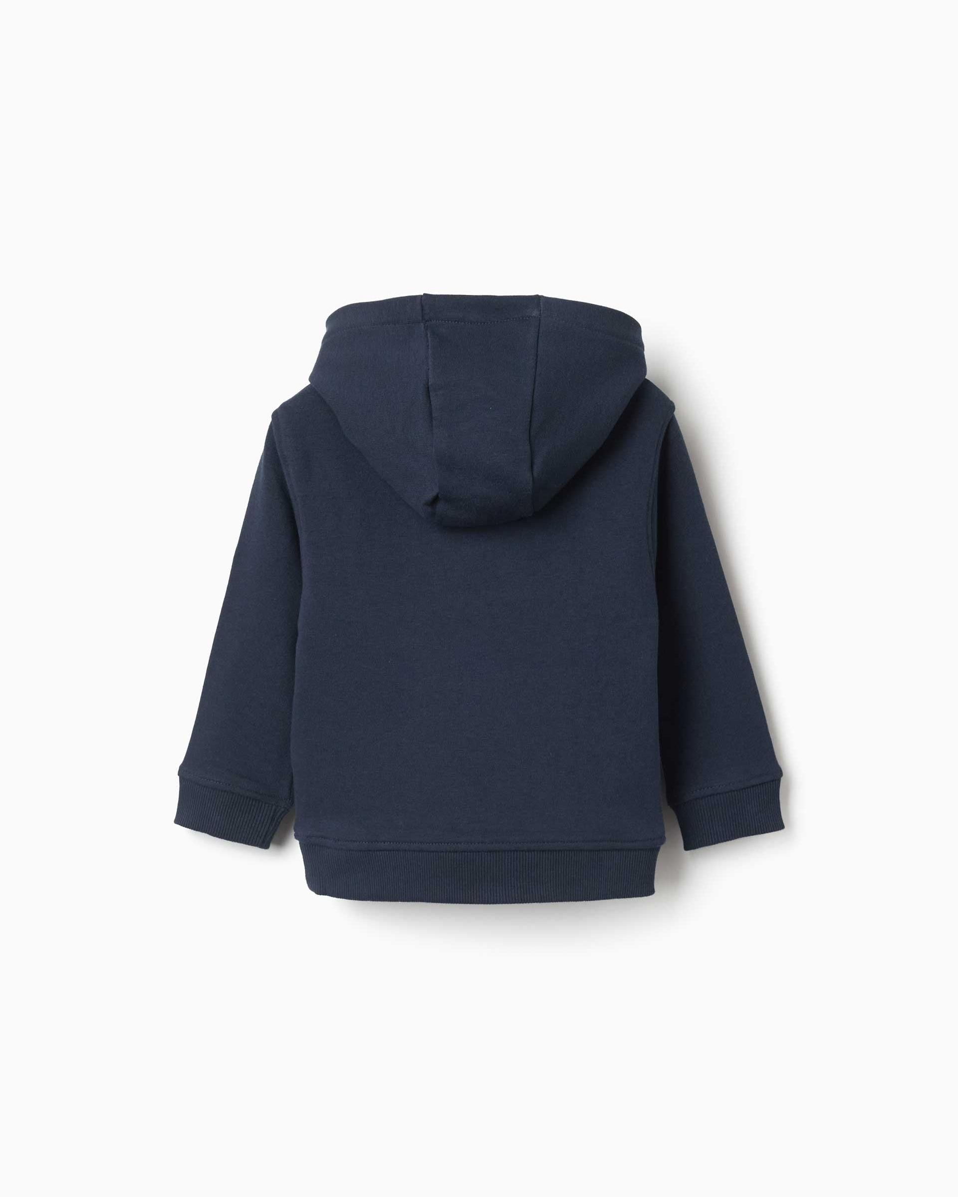 Sudadera de bebé niño con capucha y estampado - Zippy - Azul Azul-3