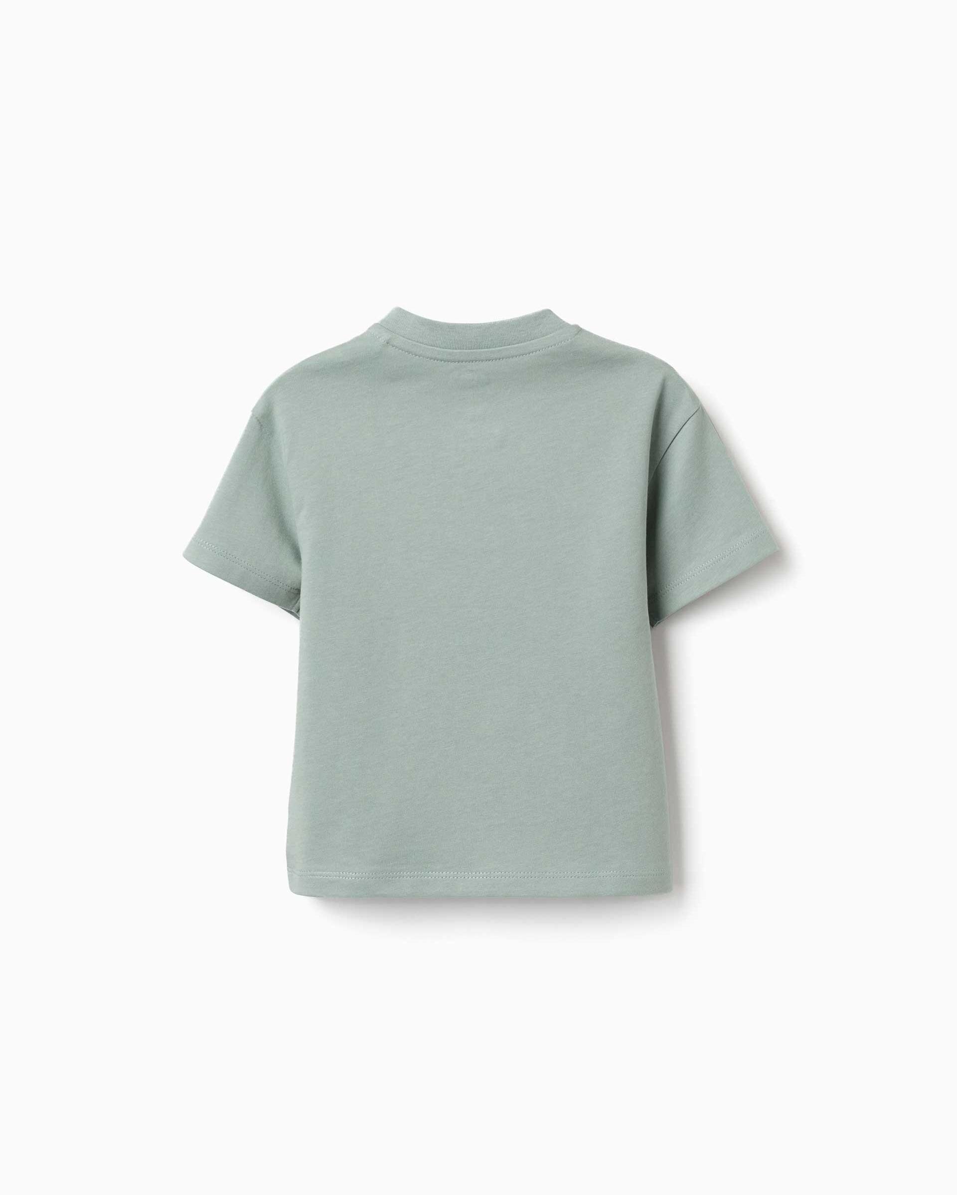 Imagen 3 de Camiseta de niño 100% algodón y con estampado bluey - Zippy - Verde Verde