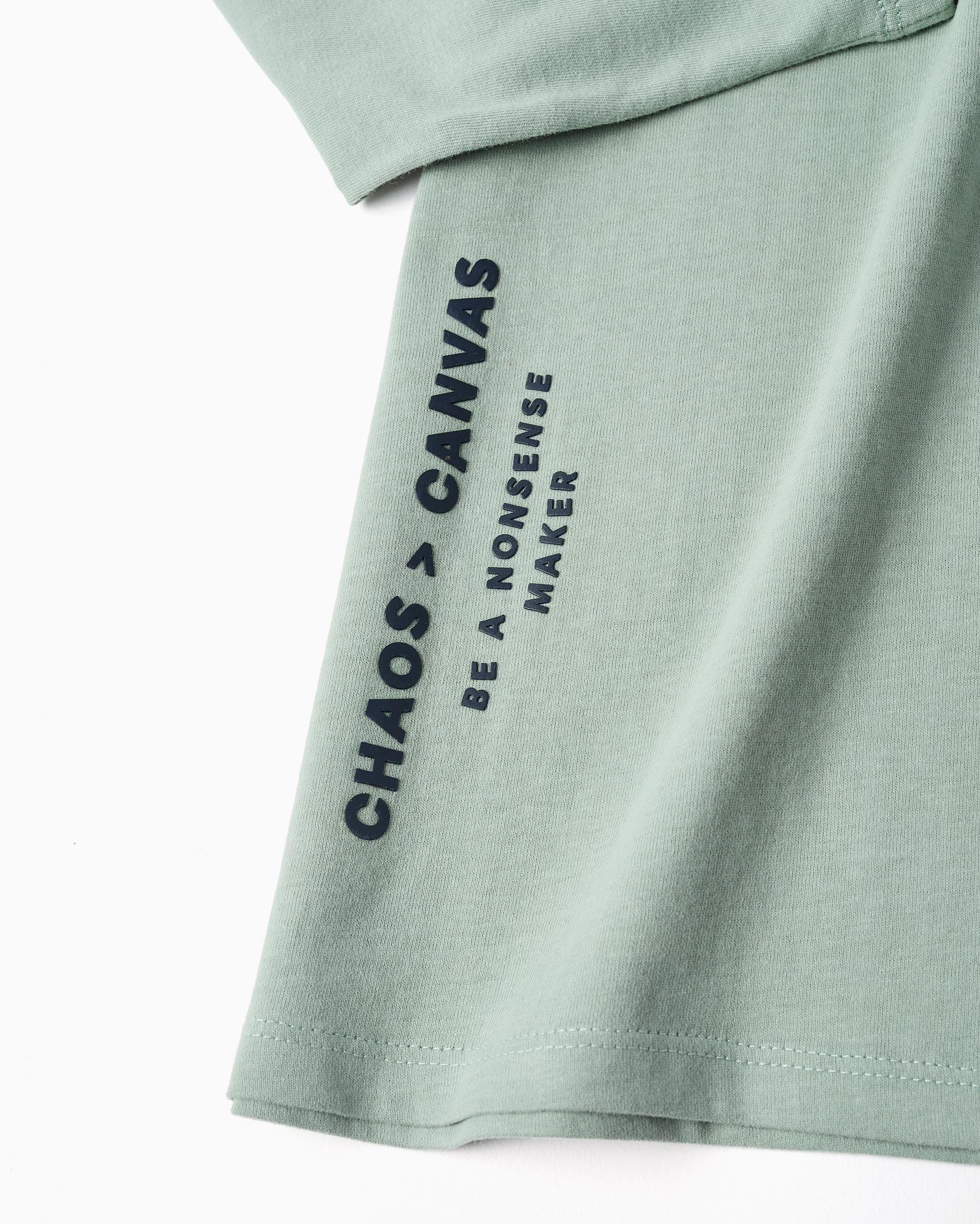 Camiseta de niño 100% algodón y con estampado - Zippy - Verde Verde-4