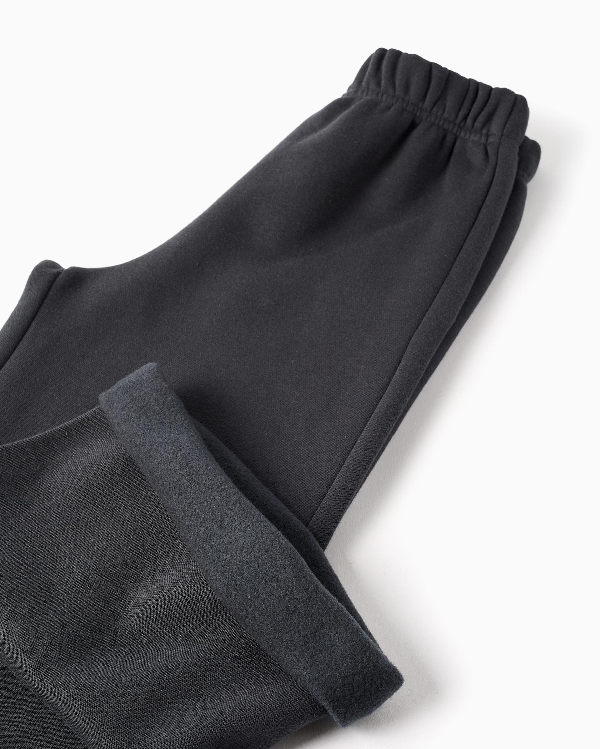 Pantálon de niña de pierna ancha y perchado - Zippy - Gris oscuro Gris oscuro-2