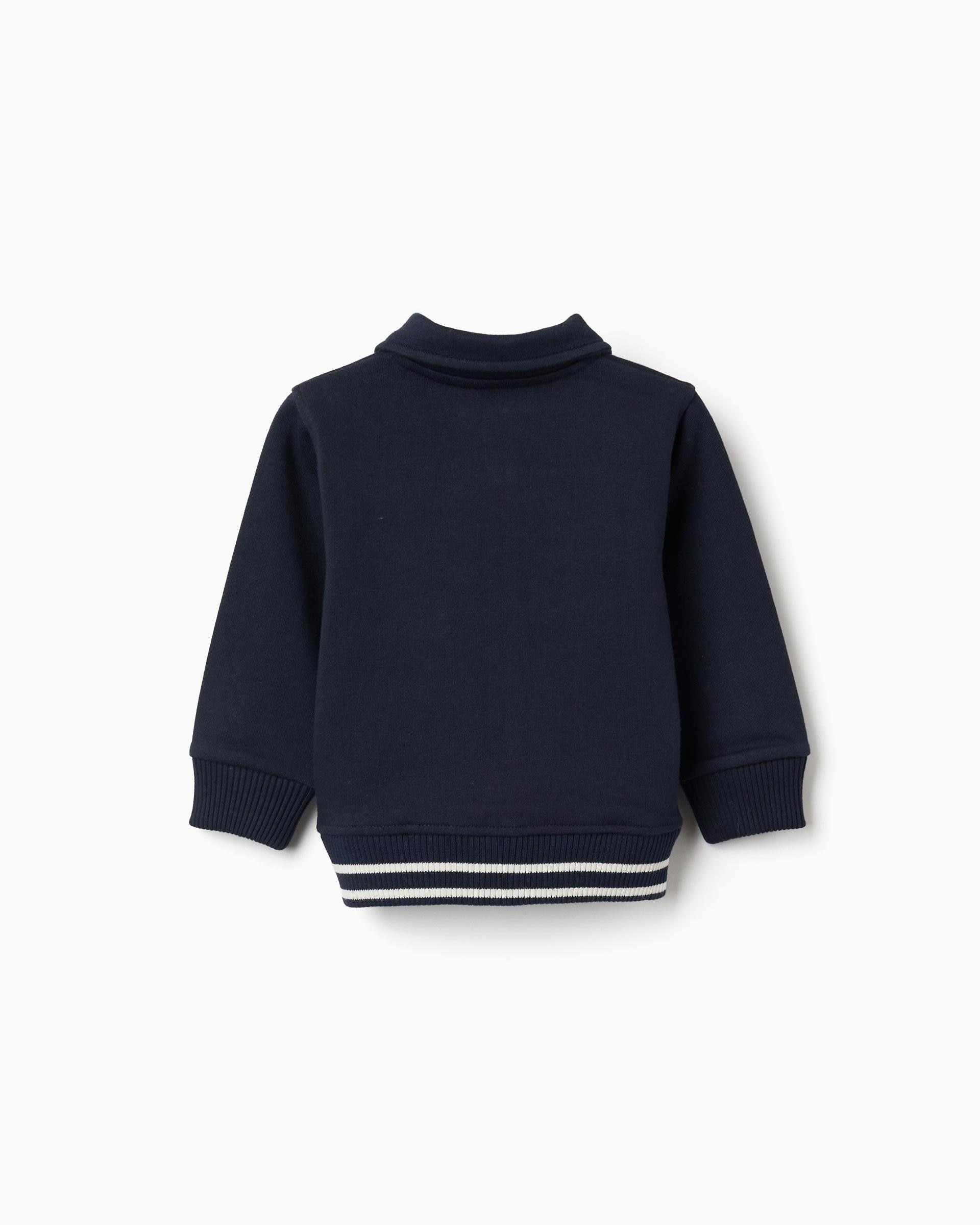 Imagen 3 de Chaqueta de bebé niño 100% algodón y con bolsillos - Zippy - Azul marino Azul marino