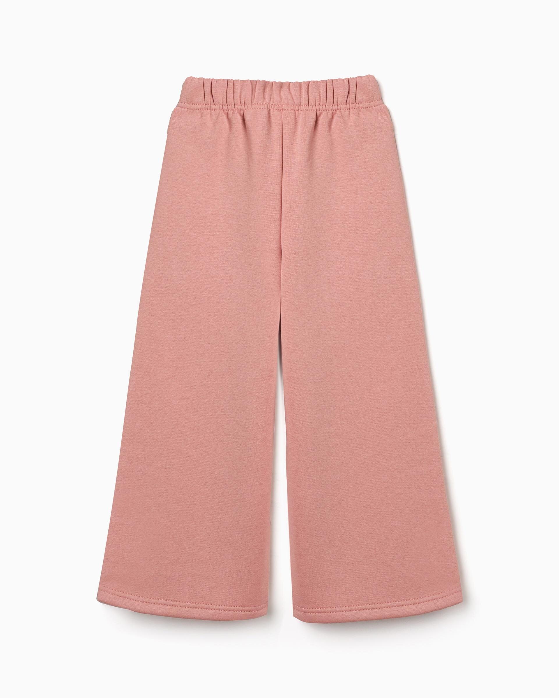 Pantálon de niña de pierna ancha y perchado - Zippy - Rosa Rosa-3