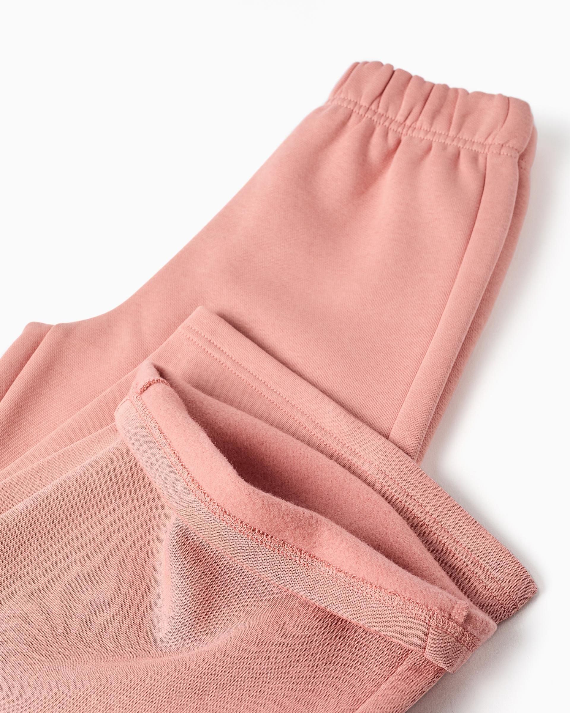 Pantálon de niña de pierna ancha y perchado - Zippy - Rosa Rosa-2