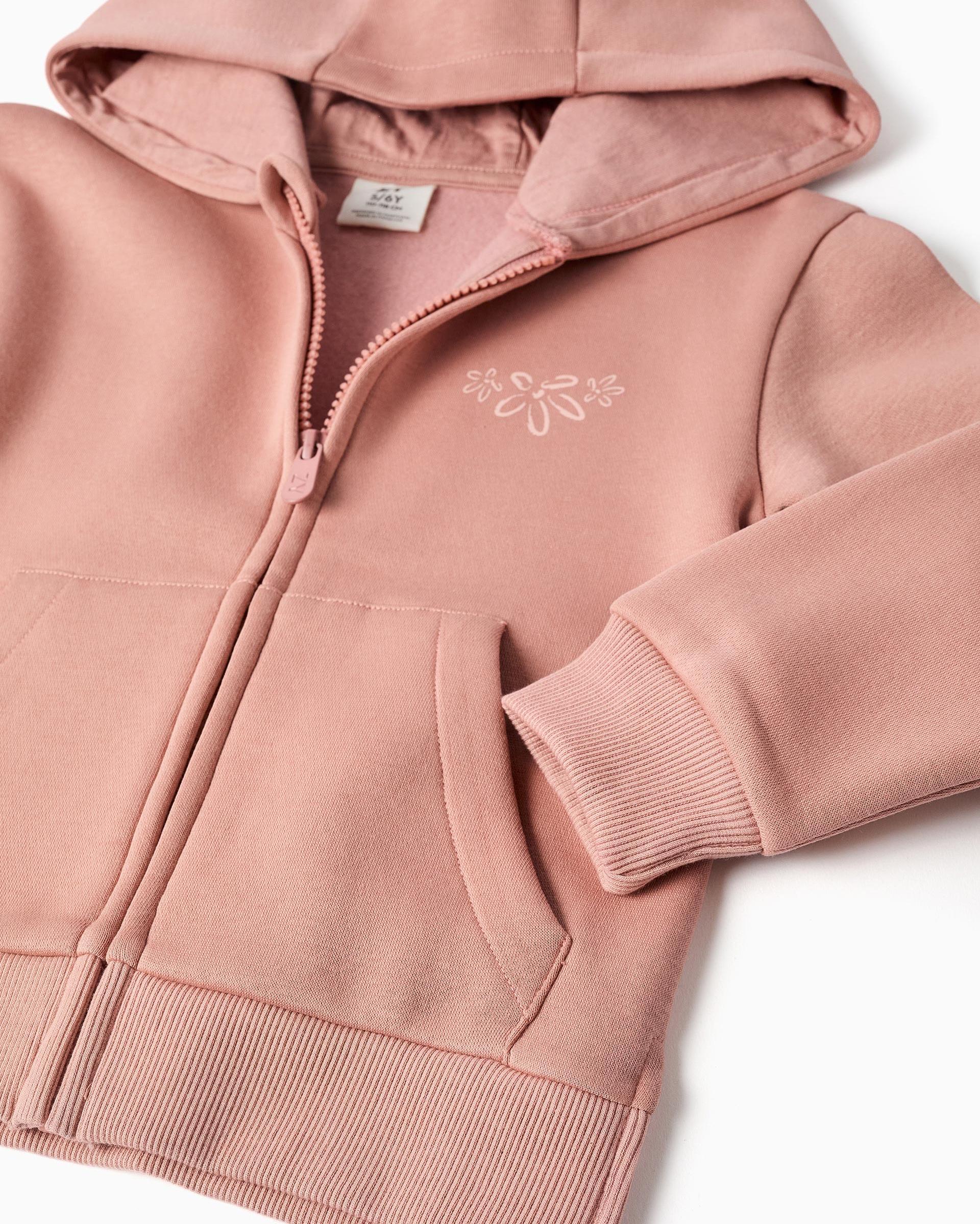 Chándal de niña perchado y con estampado - Zippy - Rosa Rosa-2