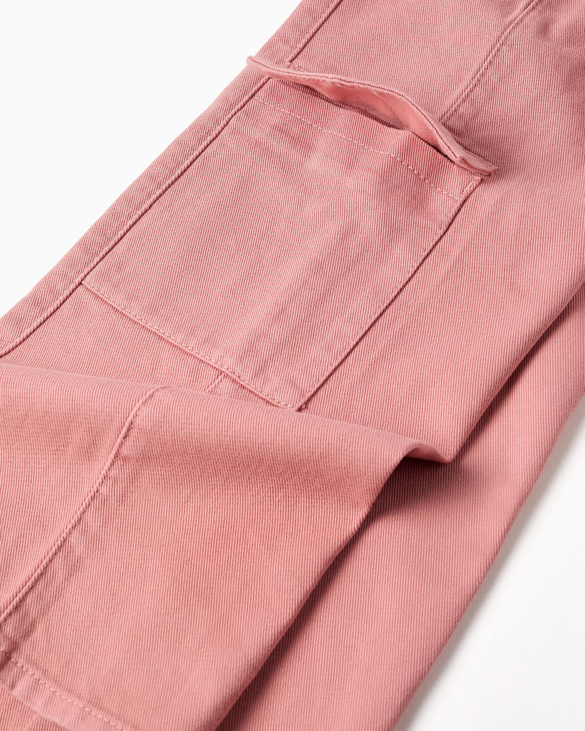 Pantálon de niña de sarga y de pierna ancha - Zippy - Rosa Rosa-4