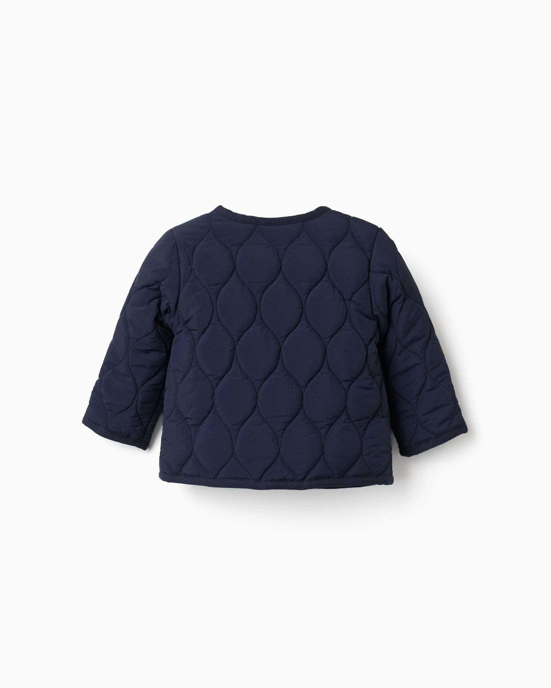 Imagen 3 de Parka de bebé niño acolchado y con automáticos - Zippy - Azul marino Azul marino