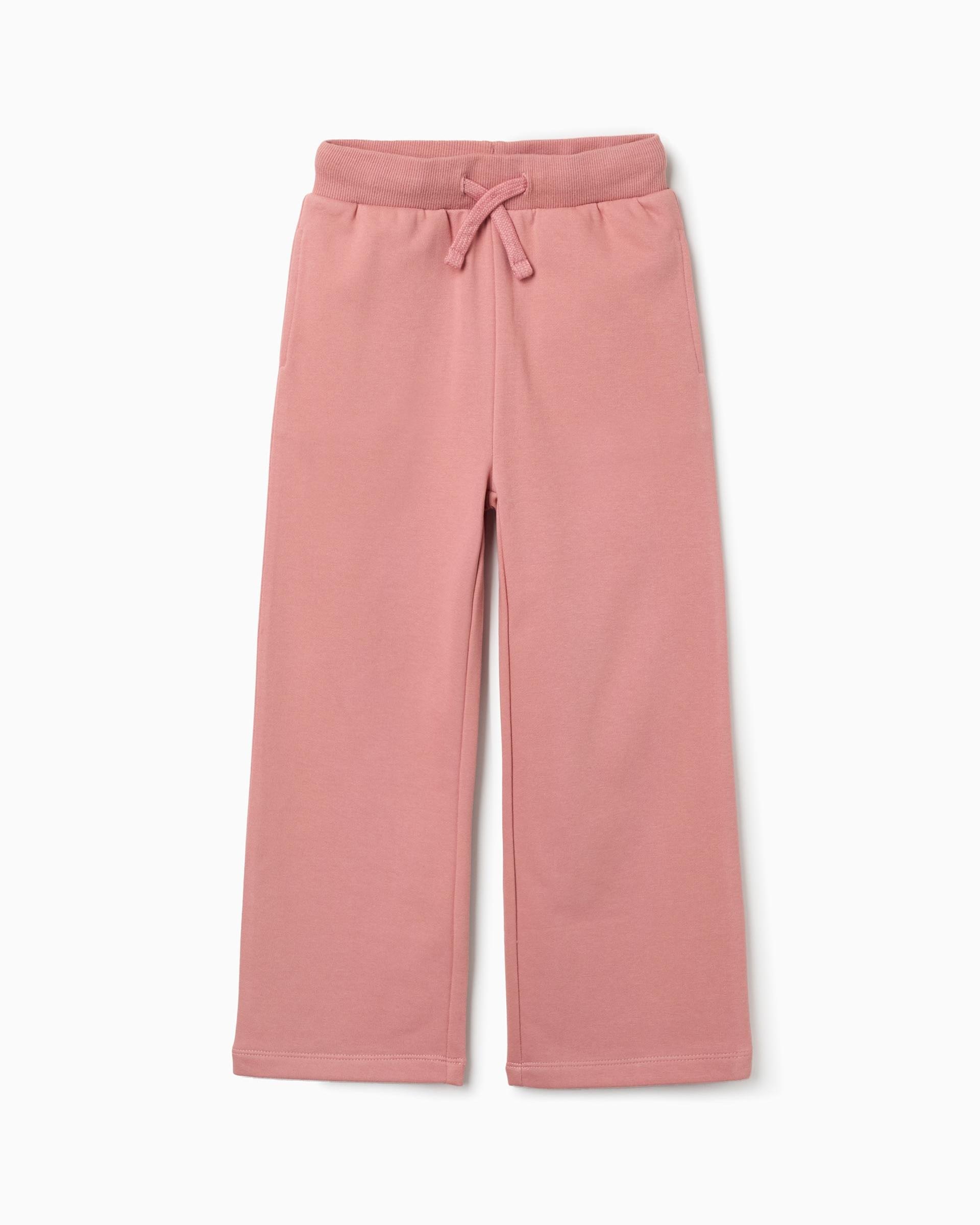 Pantálon de niña de felpa y con cordón - Zippy - Rosa Rosa-1