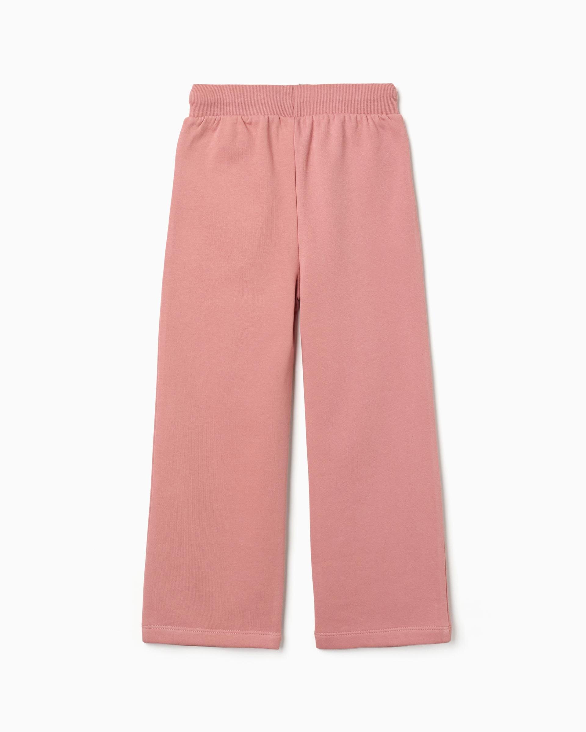 Pantálon de niña de felpa y con cordón - Zippy - Rosa Rosa-3