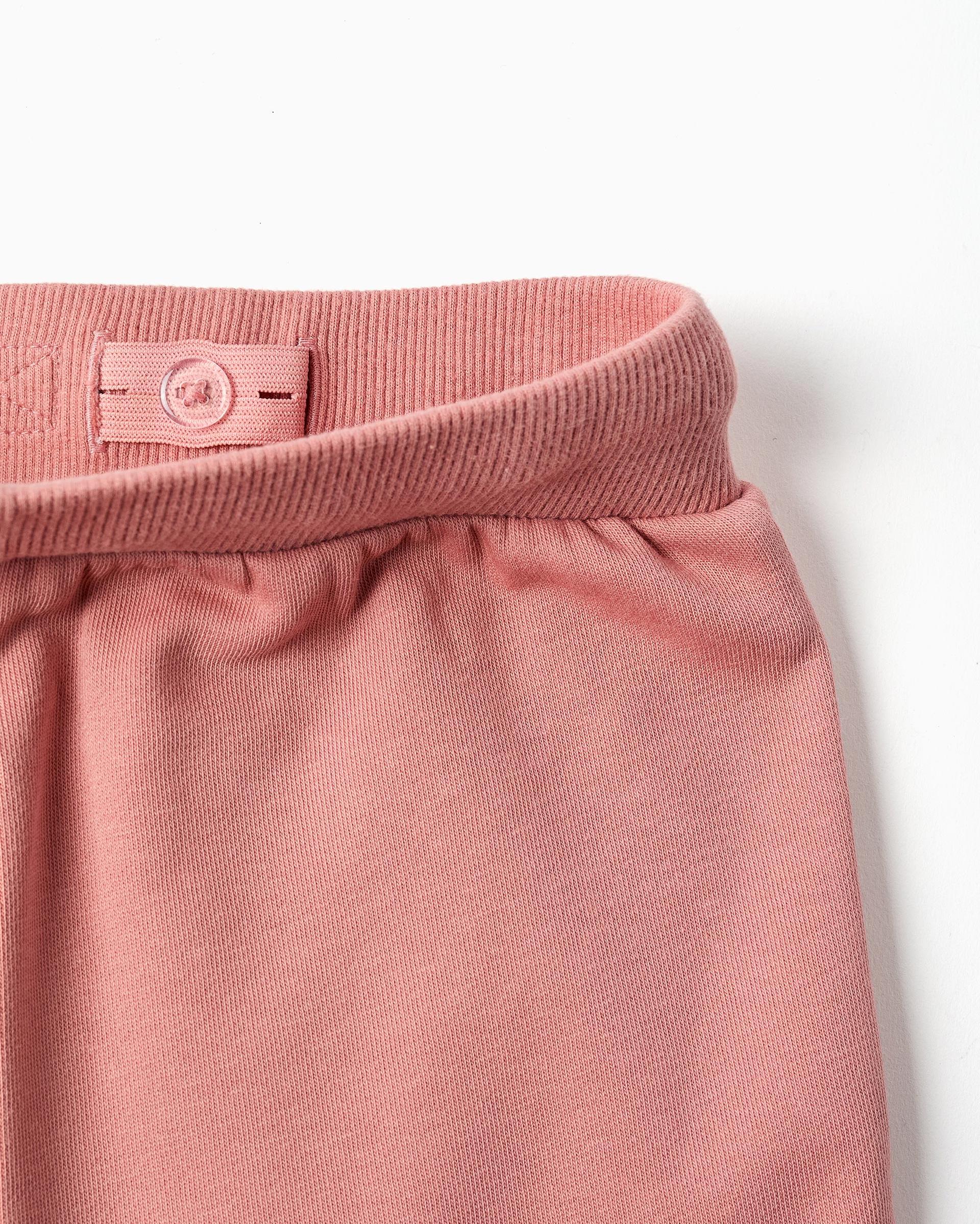 Pantálon de niña de felpa y con cordón - Zippy - Rosa Rosa-2