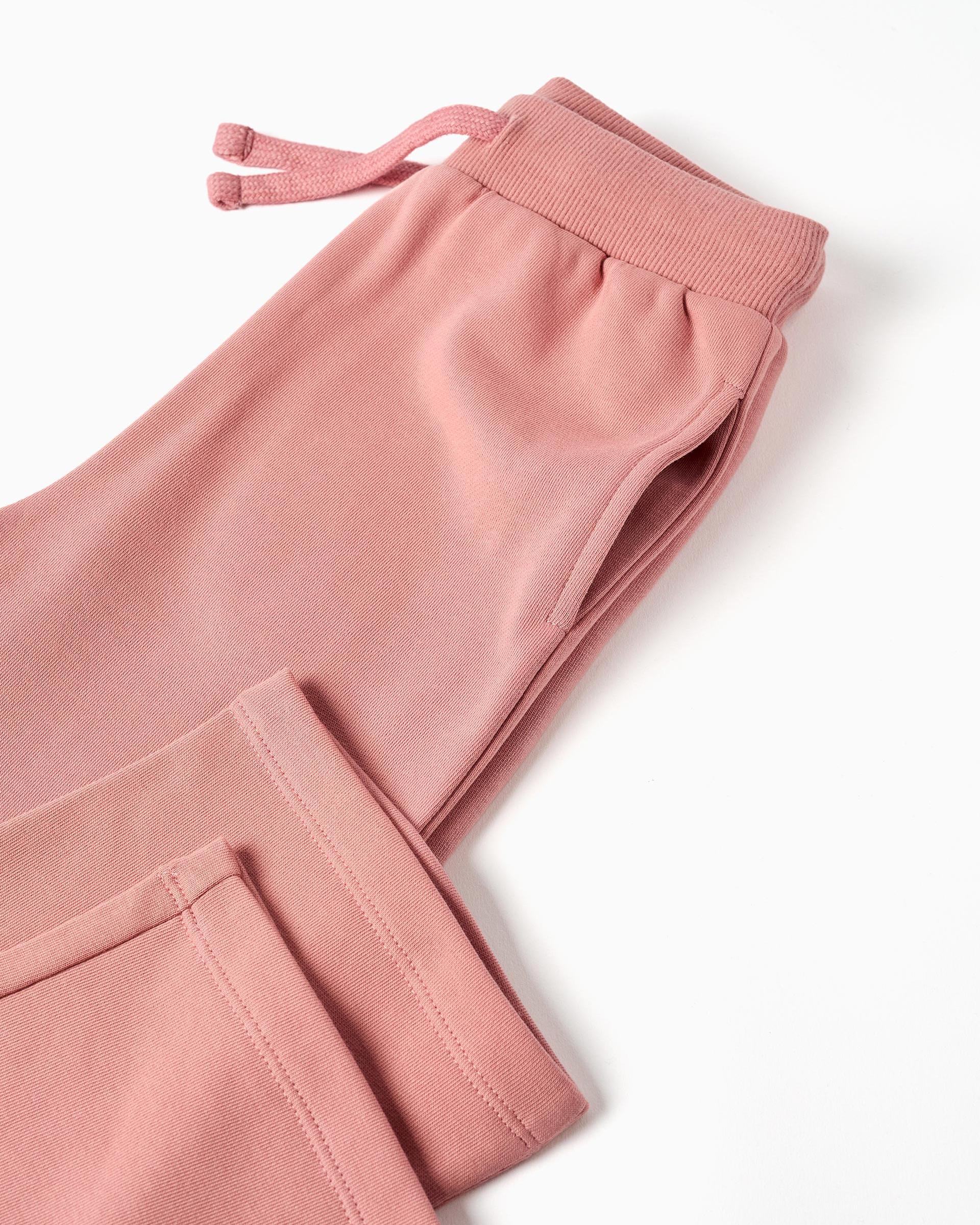 Pantálon de niña de felpa y con cordón - Zippy - Rosa Rosa-4