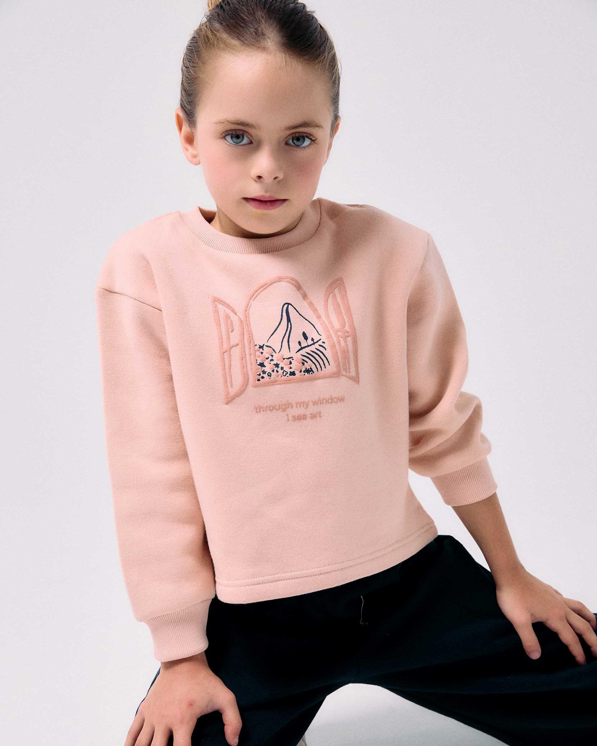 Chándal de niña perchado y con estampado - Zippy - Rosa Rosa-2