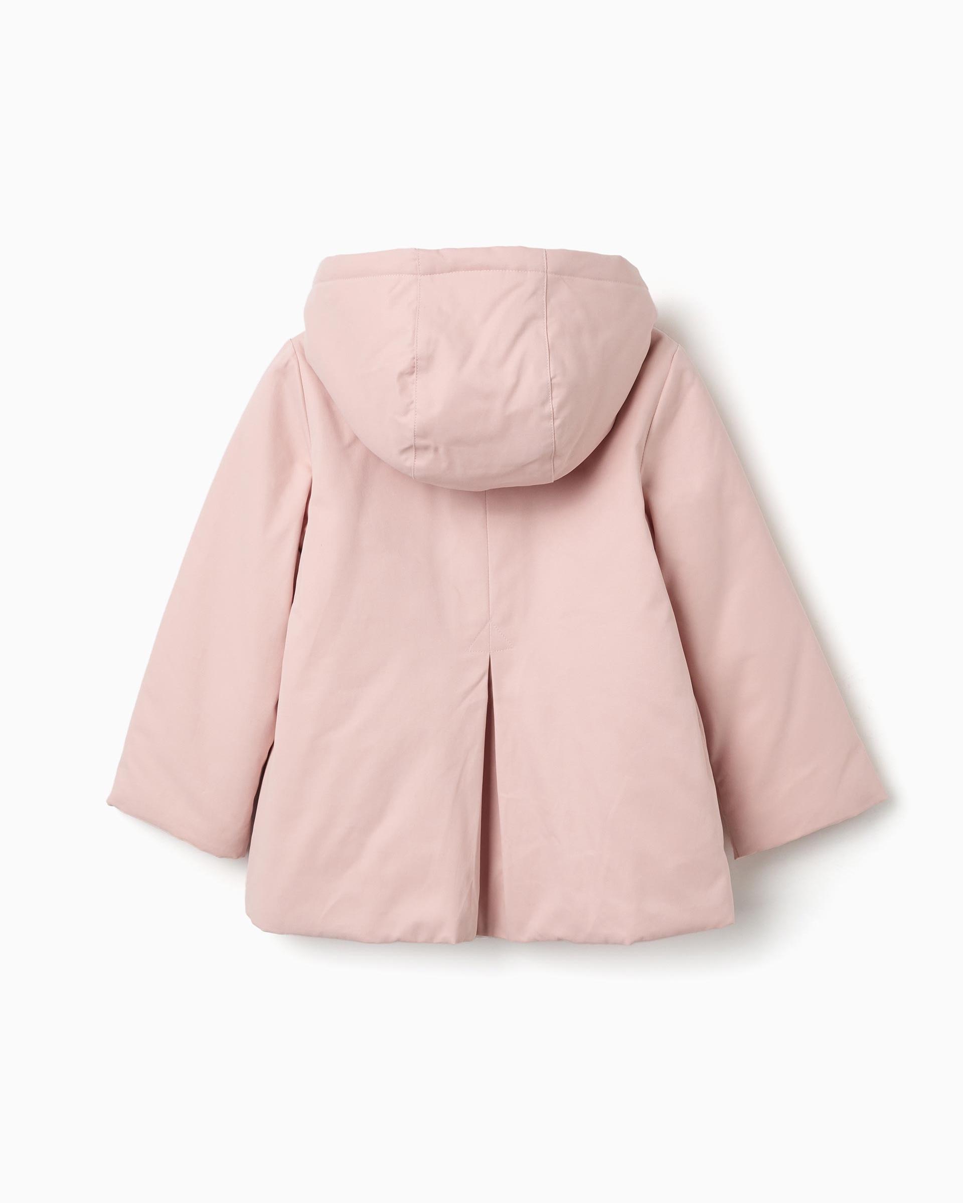 Parka de niña acolchada y con capucha desmontable - Zippy - Rosa Rosa-3