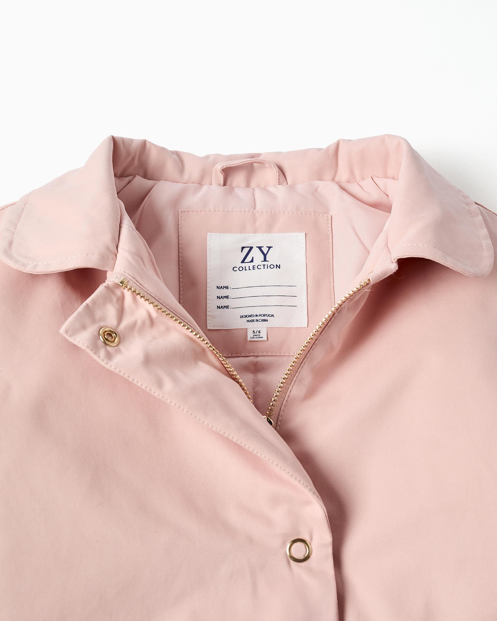 Parka de niña acolchada y con capucha desmontable - Zippy - Rosa Rosa-5