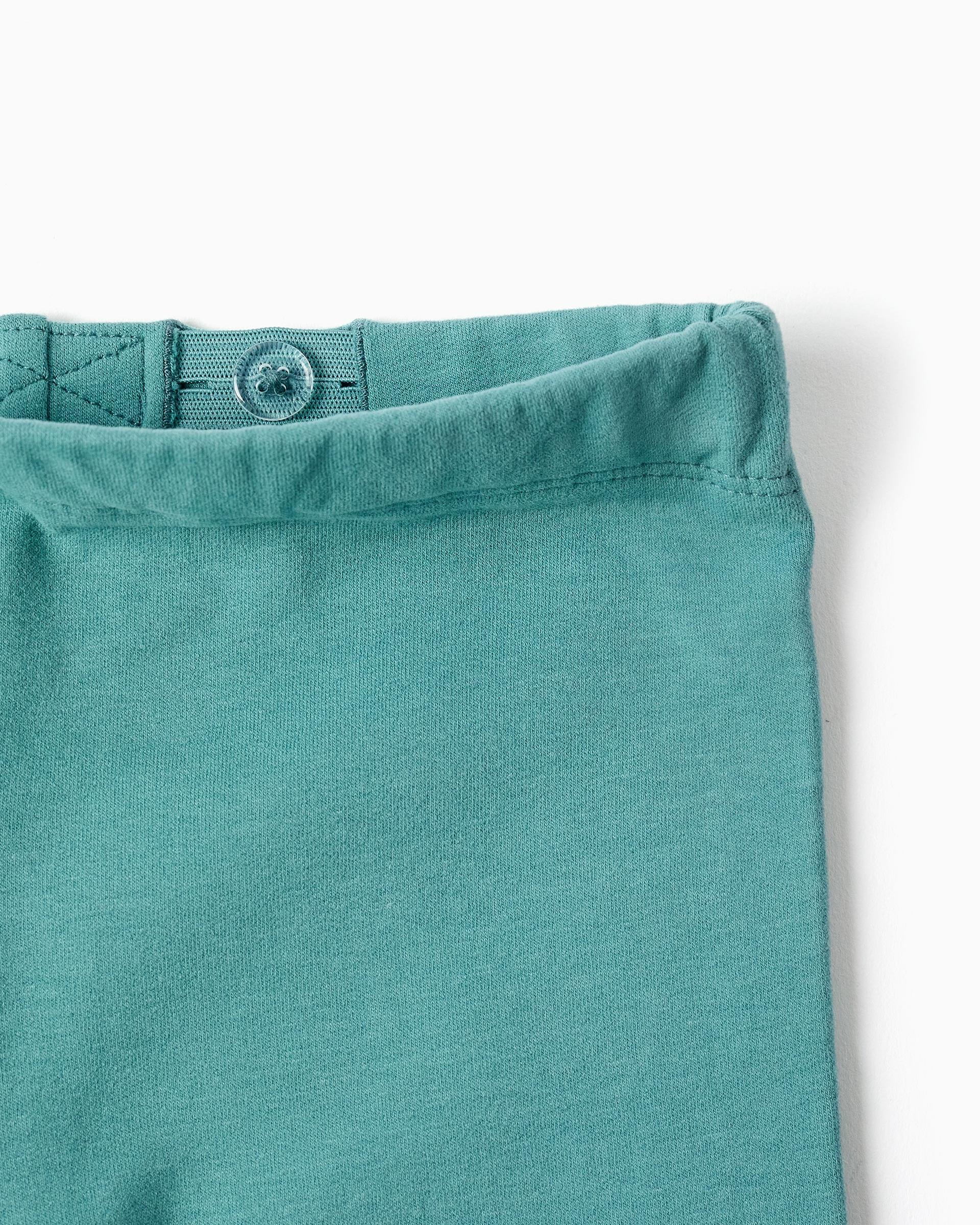 Leggins de niña pitillo y con forro perchado - Zippy - Verde claro Verde claro-2