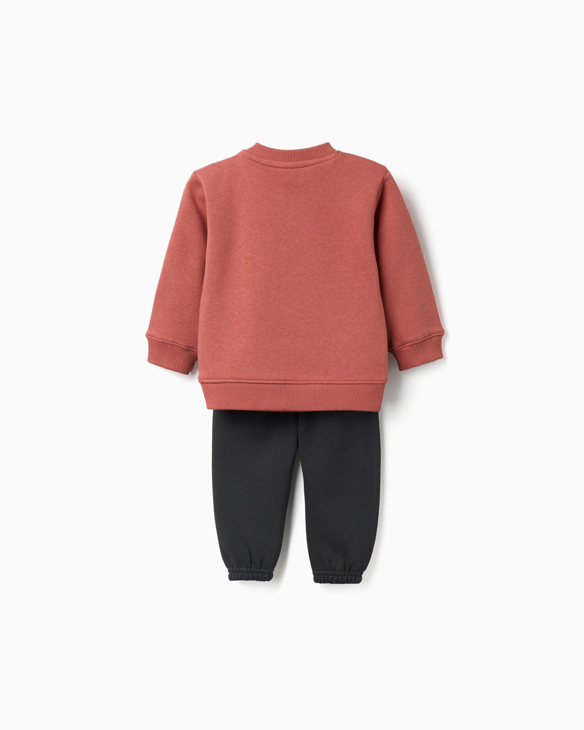 Imagen 2 de Conjunto de ropa deportiva de bebé niño perchado y con estampado - Zippy - Marrón Marrón