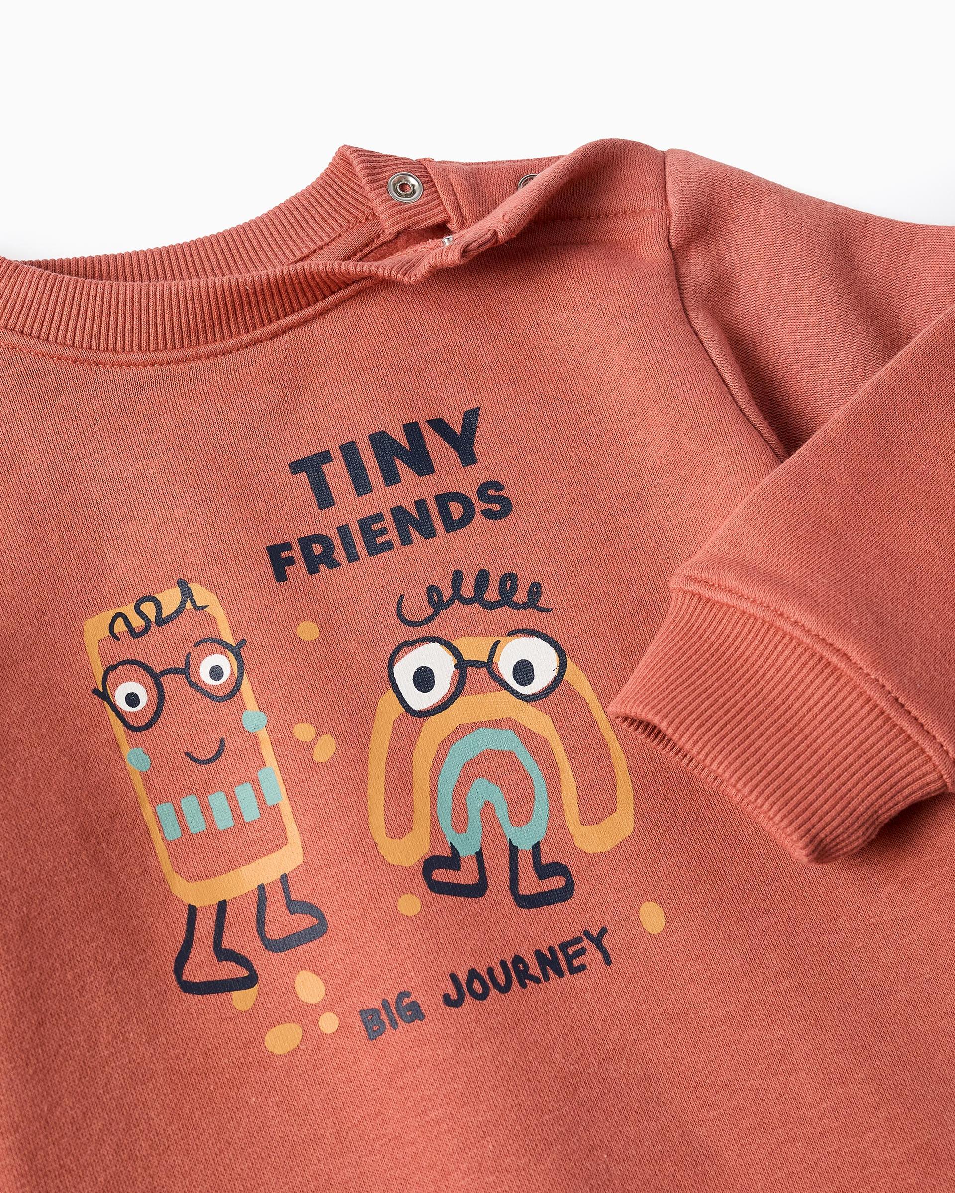 Imagen 4 de Conjunto de ropa deportiva de bebé niño perchado y con estampado - Zippy - Marrón Marrón