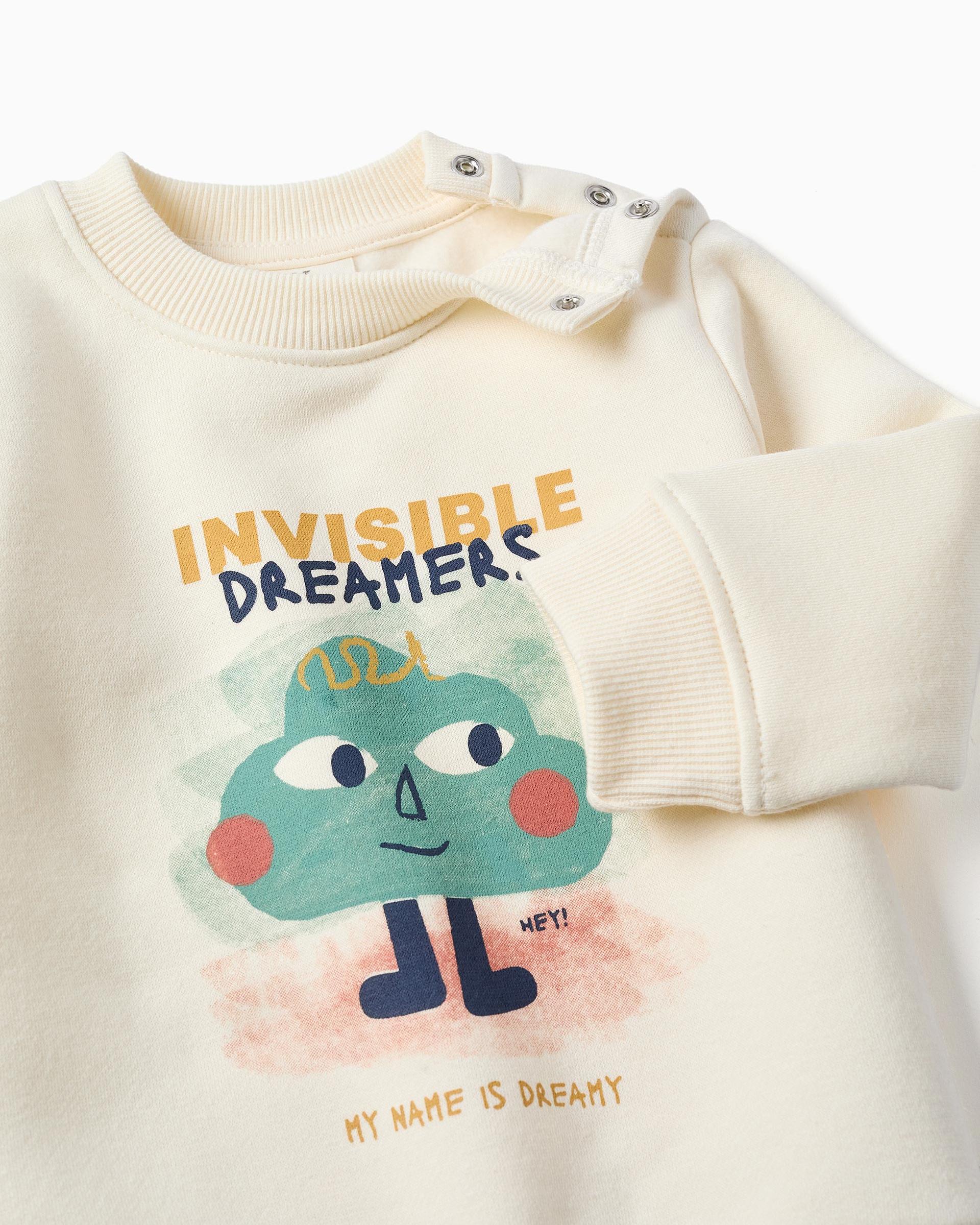 Conjunto de ropa deportiva de bebé niño perchado y con estampado - Zippy - Blanco Blanco-2