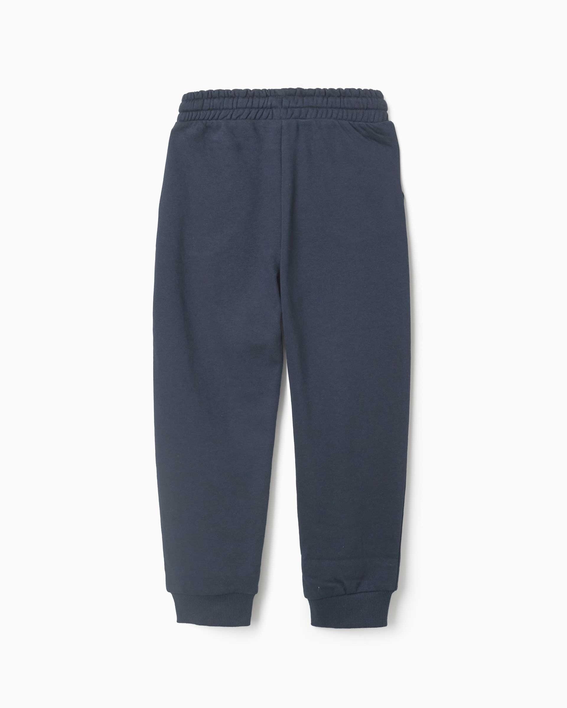 Pantálon deportivo de niño ajustado y con bolsillos - Zippy - Azul marino Azul marino-3