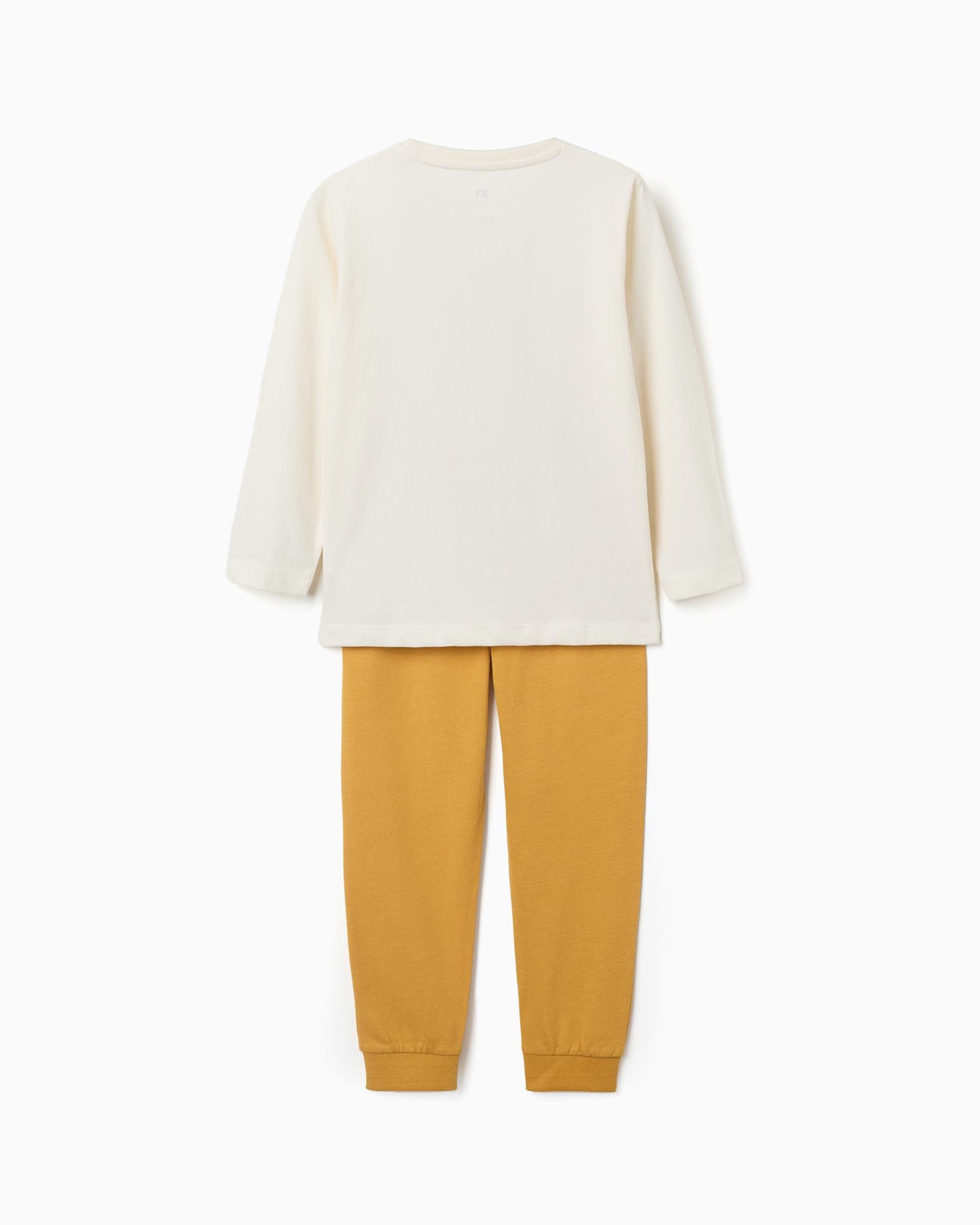 Pijama de niño 100% algodón y con estampado de coches - Zippy - Blanco Blanco-3