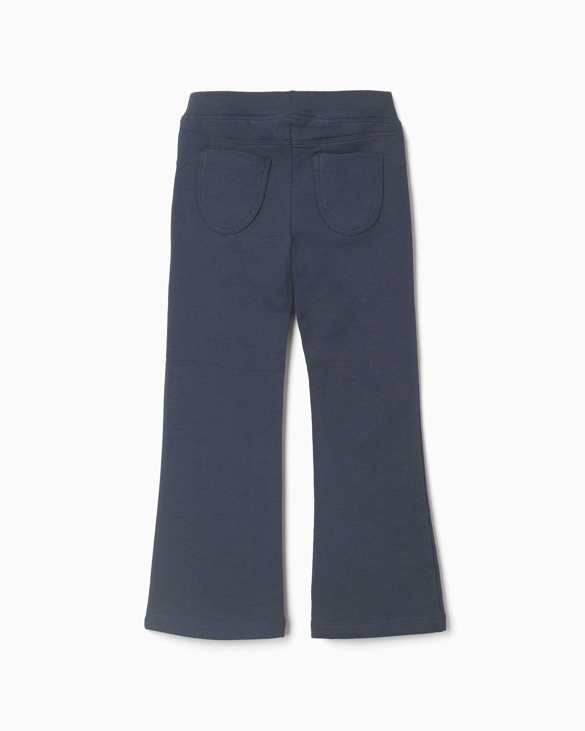 Leggins de niña perchado y de campana - Zippy - Azul marino Azul marino-3