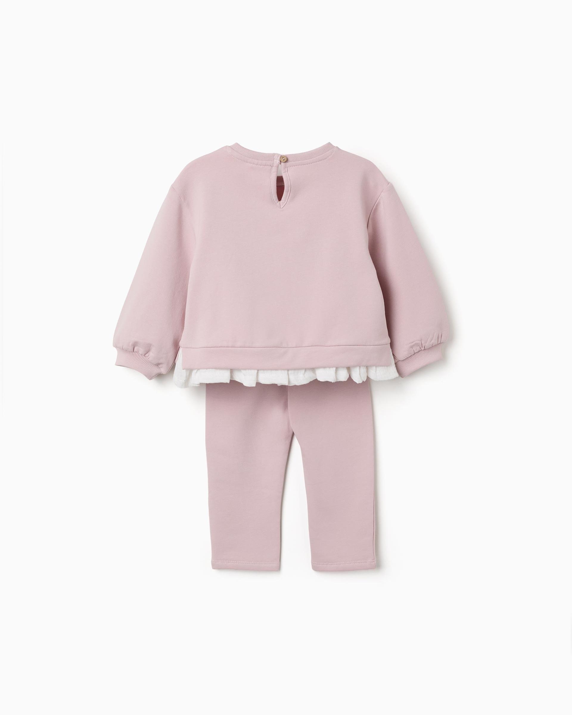 Imagen 3 de Chándal de bebé niña perchado y con estampado - Zippy - Lila Lila