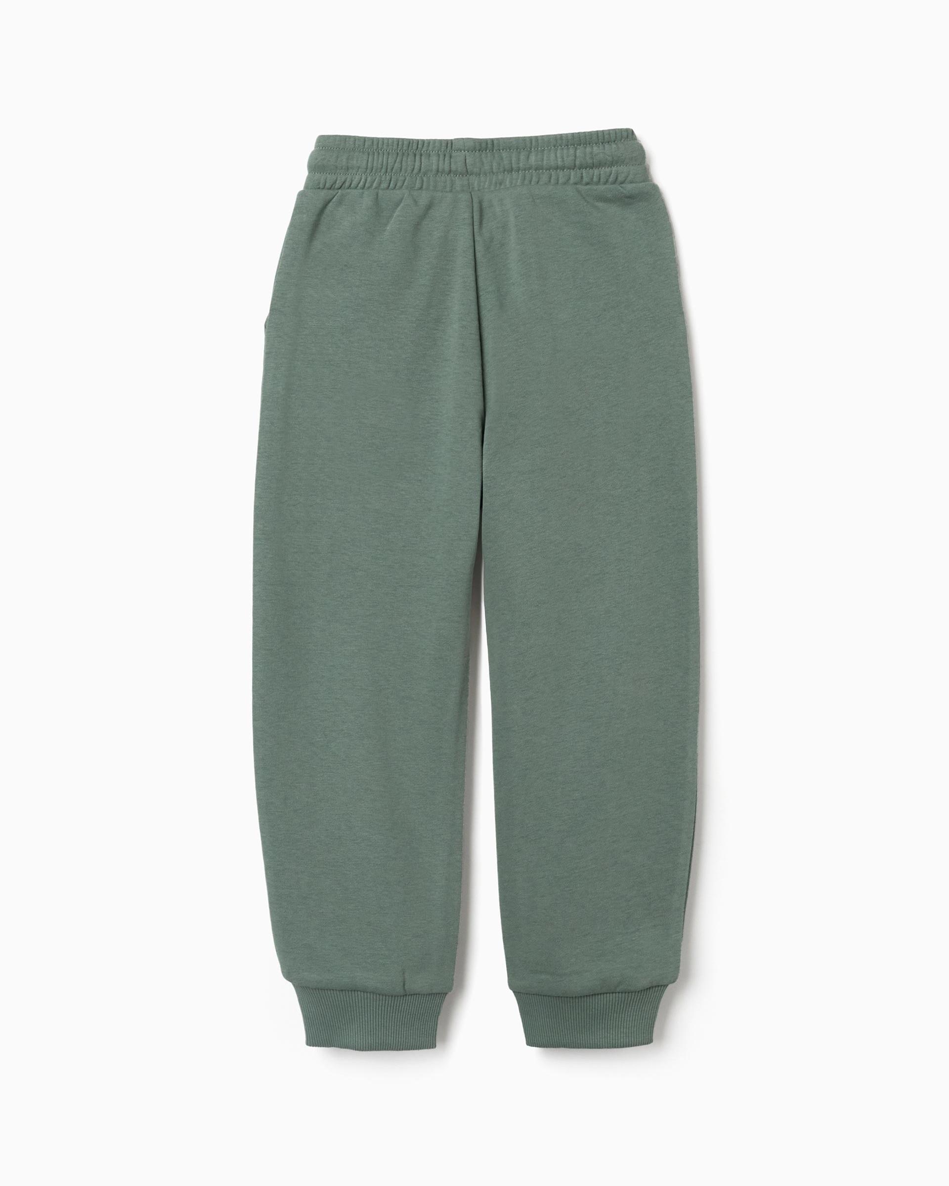 Pantálon deportivo de niño ajustado y con bolsillos - Zippy - Verde oscuro Verde oscuro-3