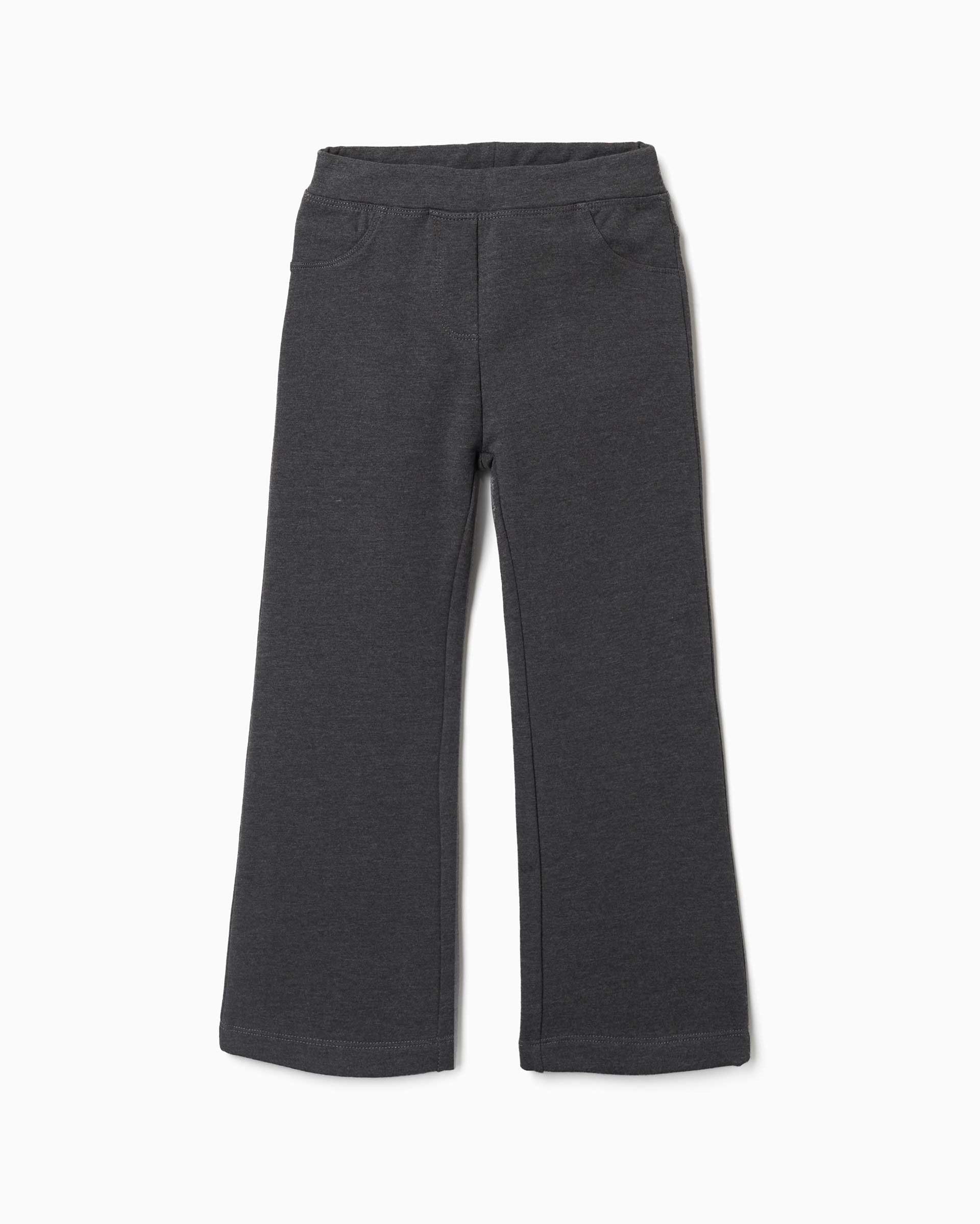 Leggins de niña perchado y de campana - Zippy - Gris oscuro Gris oscuro-1