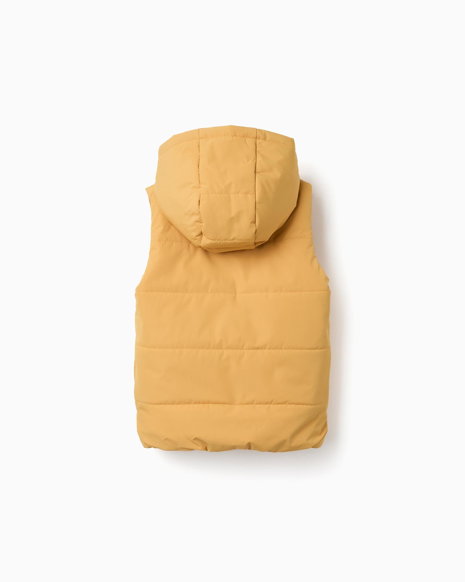 Chaleco de niño con capucha y cremallera frontal - Zippy - Amarillo Amarillo-3