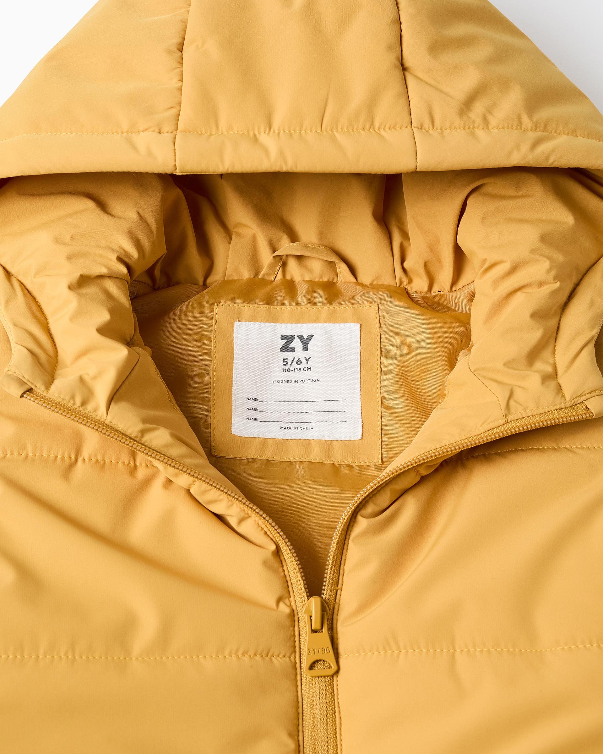 Chaleco de niño con capucha y cremallera frontal - Zippy - Amarillo Amarillo-2