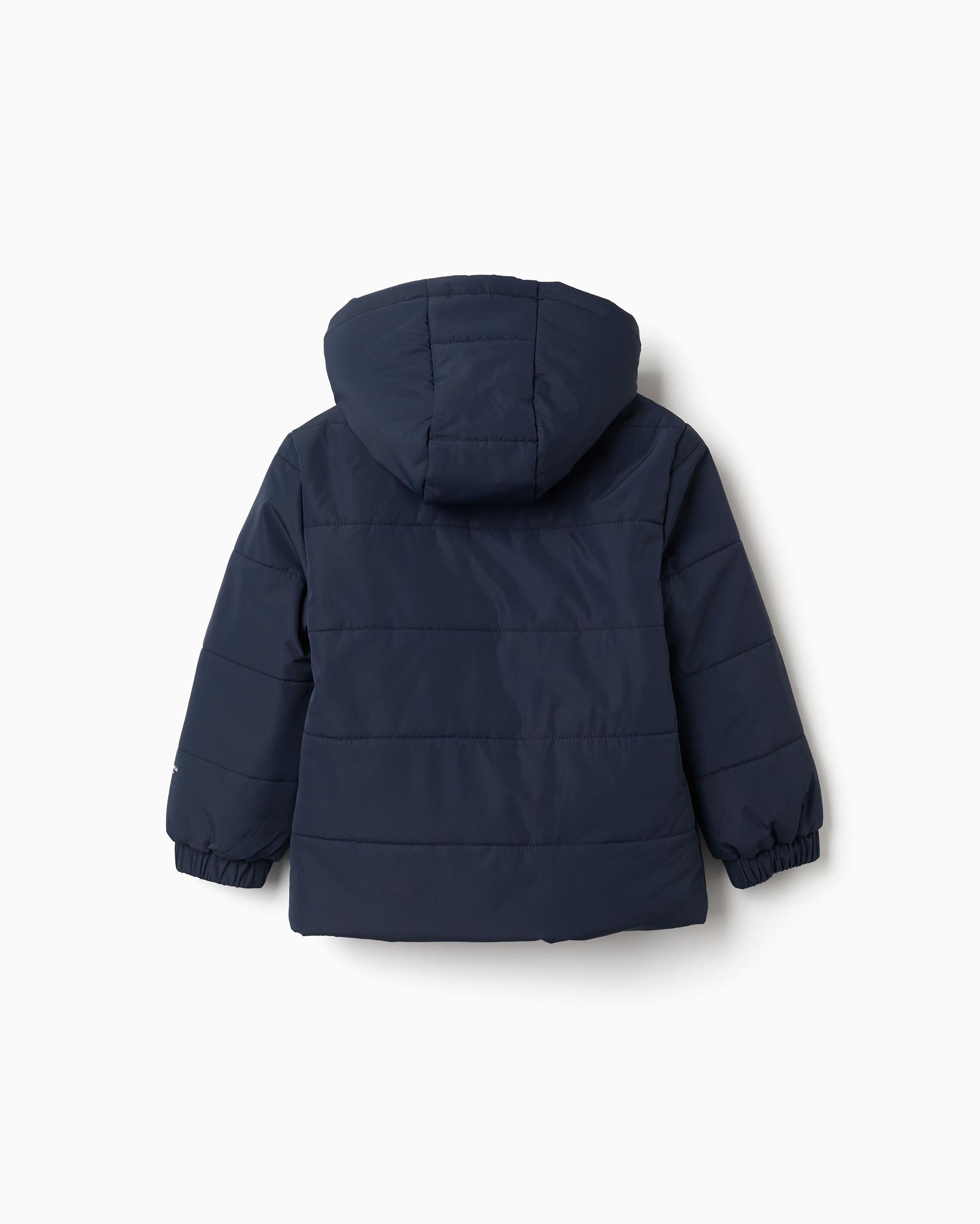 Plumífero de niño con acolchado y capucha - Zippy - Azul marino Azul marino-2