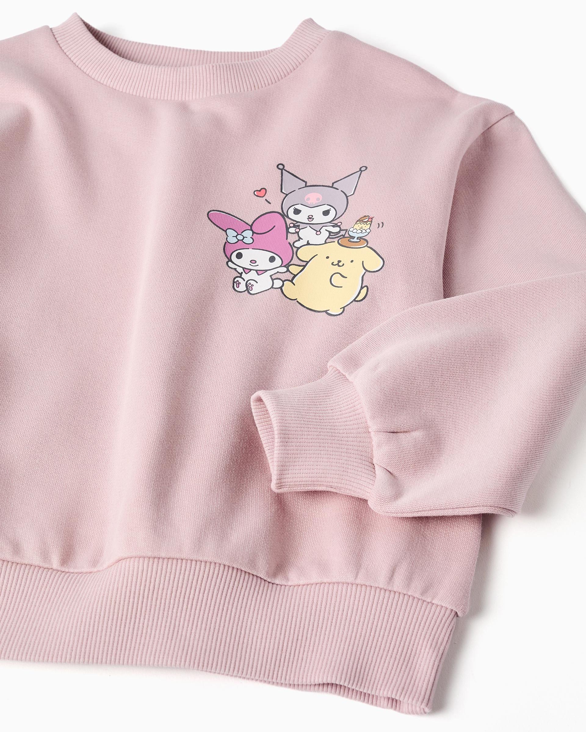 Imagen 2 de Sudadera de niña 100% algodón y con estampado kuromi - Zippy - Morado Morado