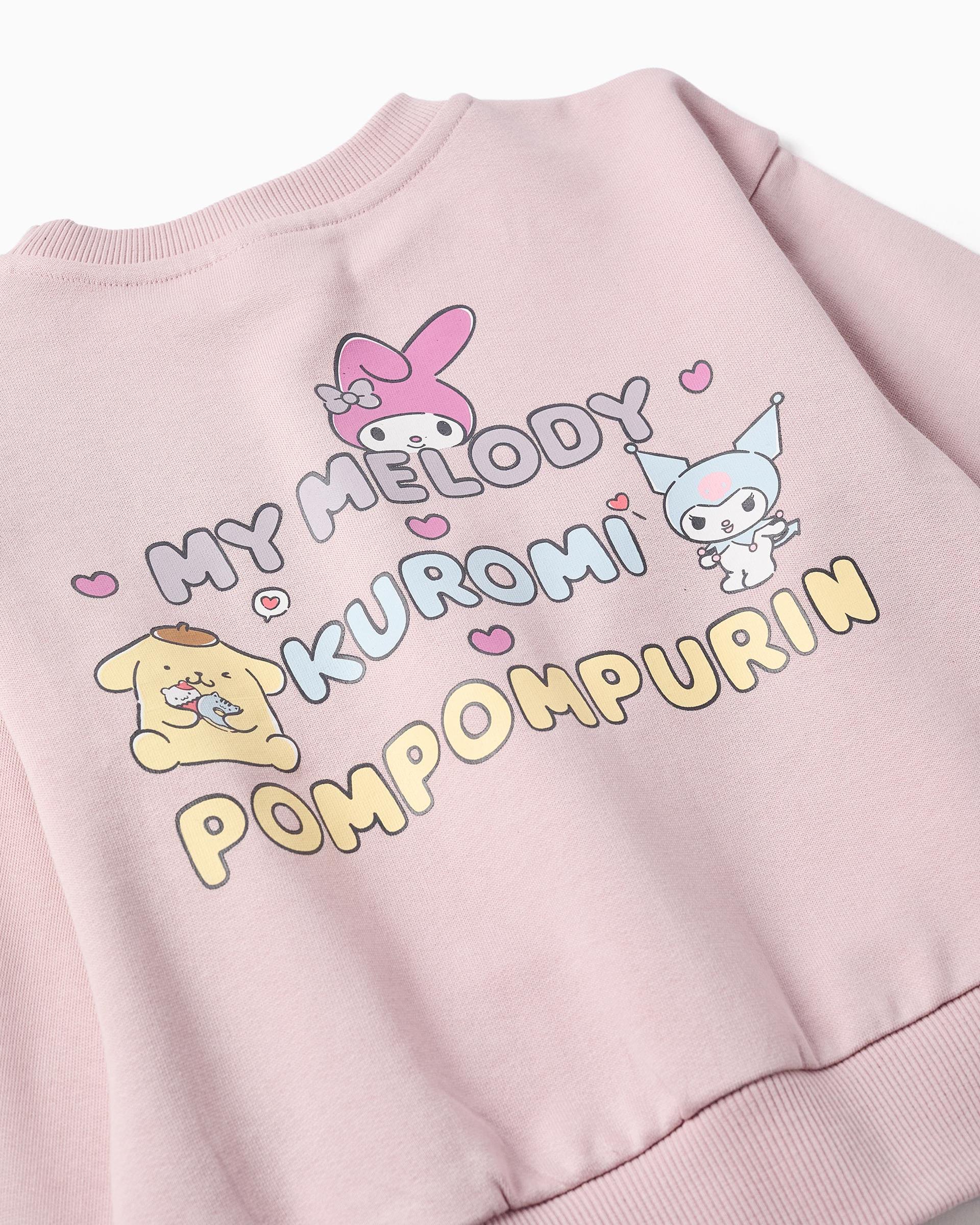 Imagen 4 de Sudadera de niña 100% algodón y con estampado kuromi - Zippy - Morado Morado