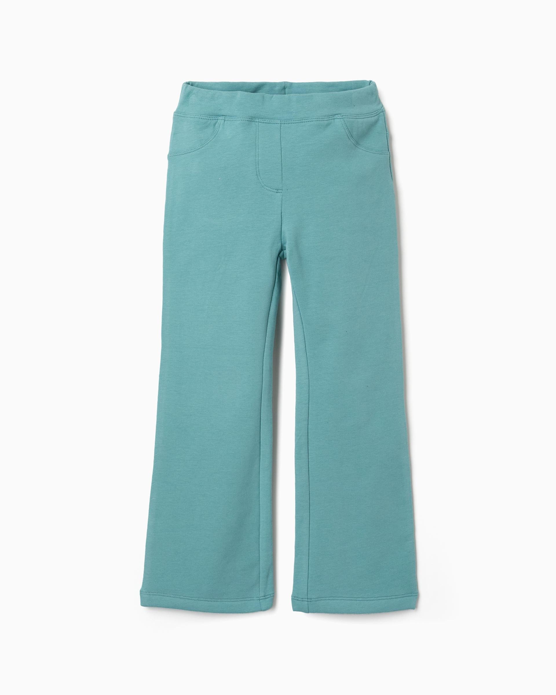 Leggins de niña perchado y de campana - Zippy - Verde claro Verde claro-1