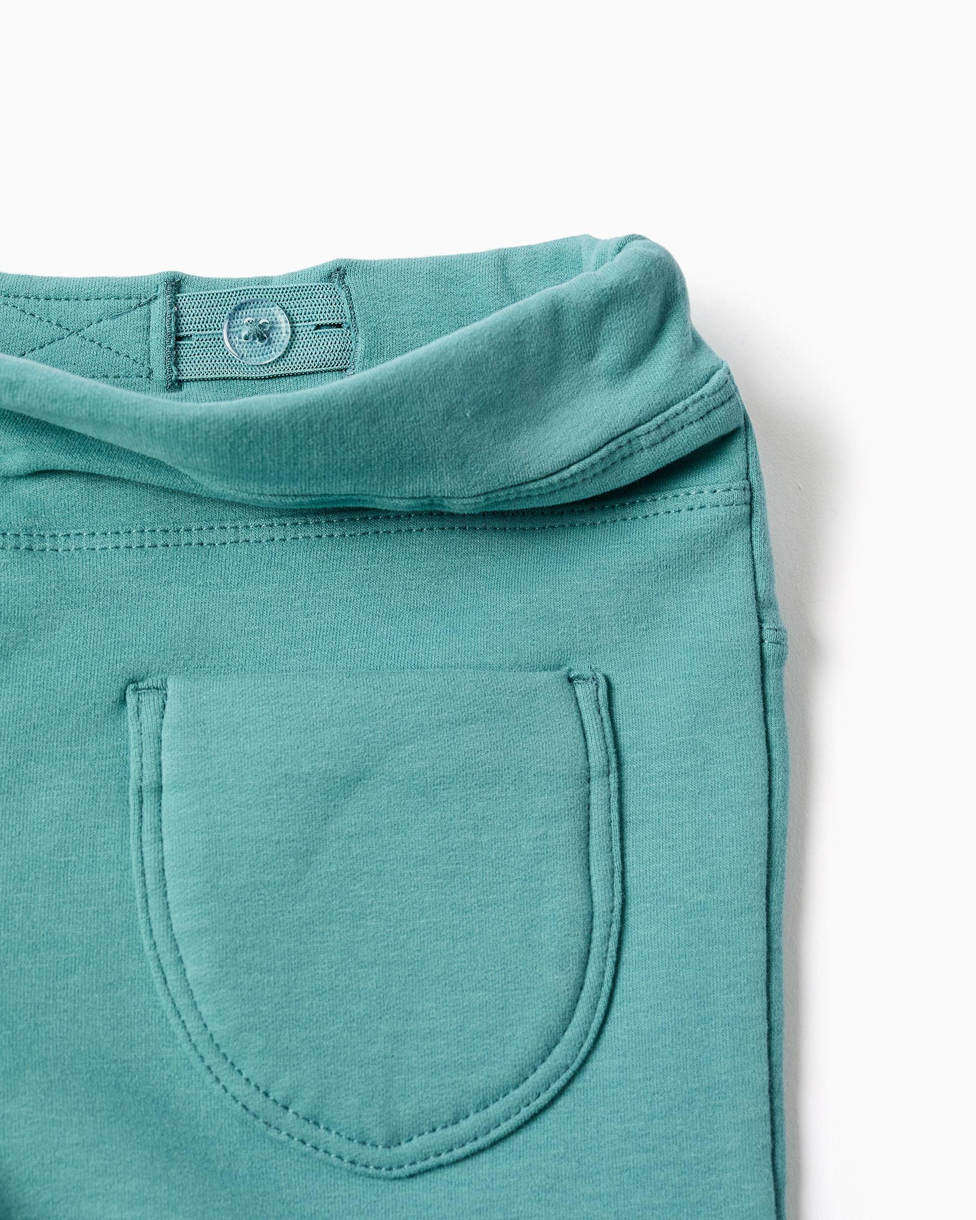 Leggins de niña perchado y de campana - Zippy - Verde claro Verde claro-2