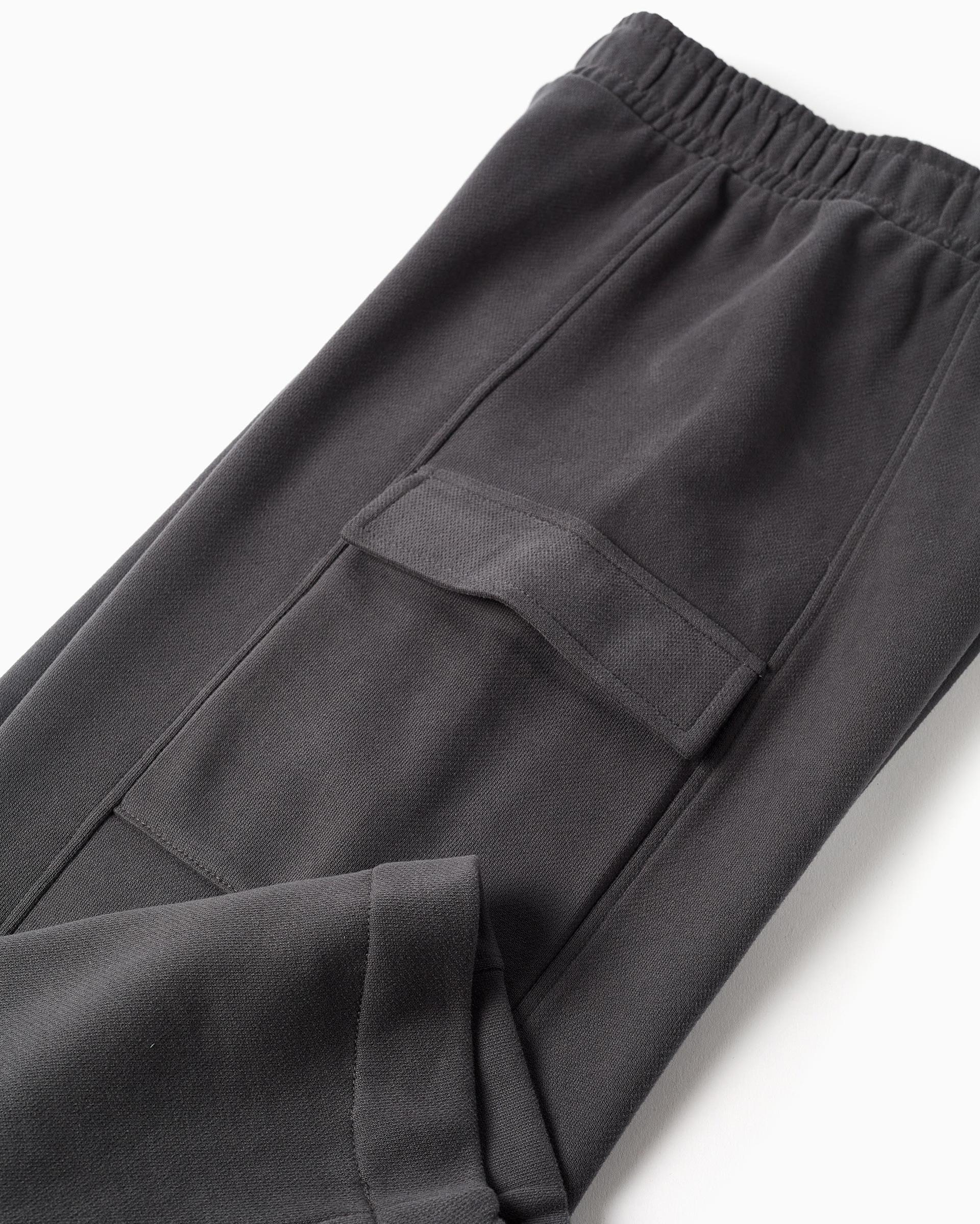 Pantálon de niña de pierna ancha y con bolsillos cargo - Zippy - Gris oscuro Gris oscuro-4