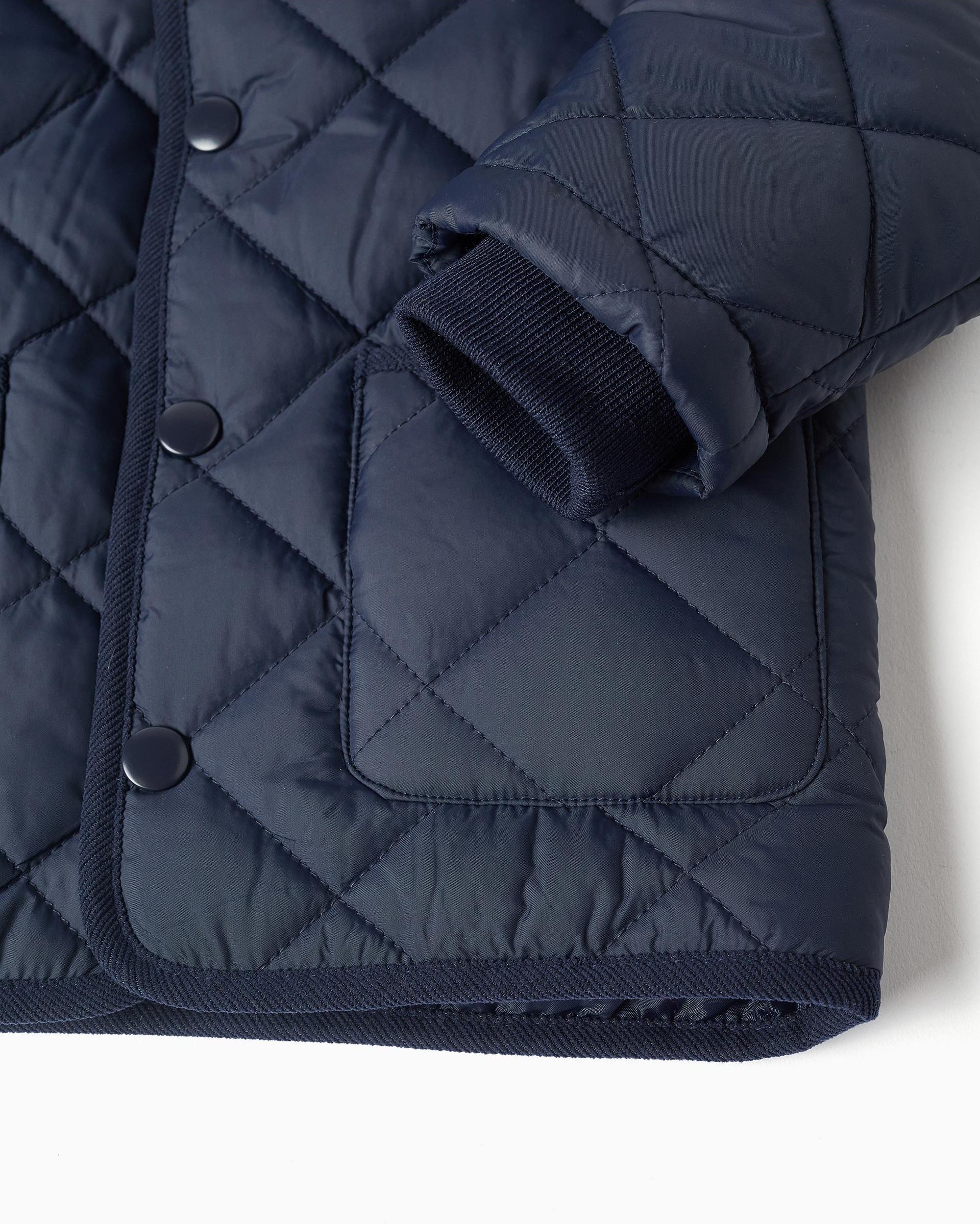 Imagen 6 de Chaqueta de bebé niño acolchada y con capucha desmontable - Zippy - Azul marino Azul marino